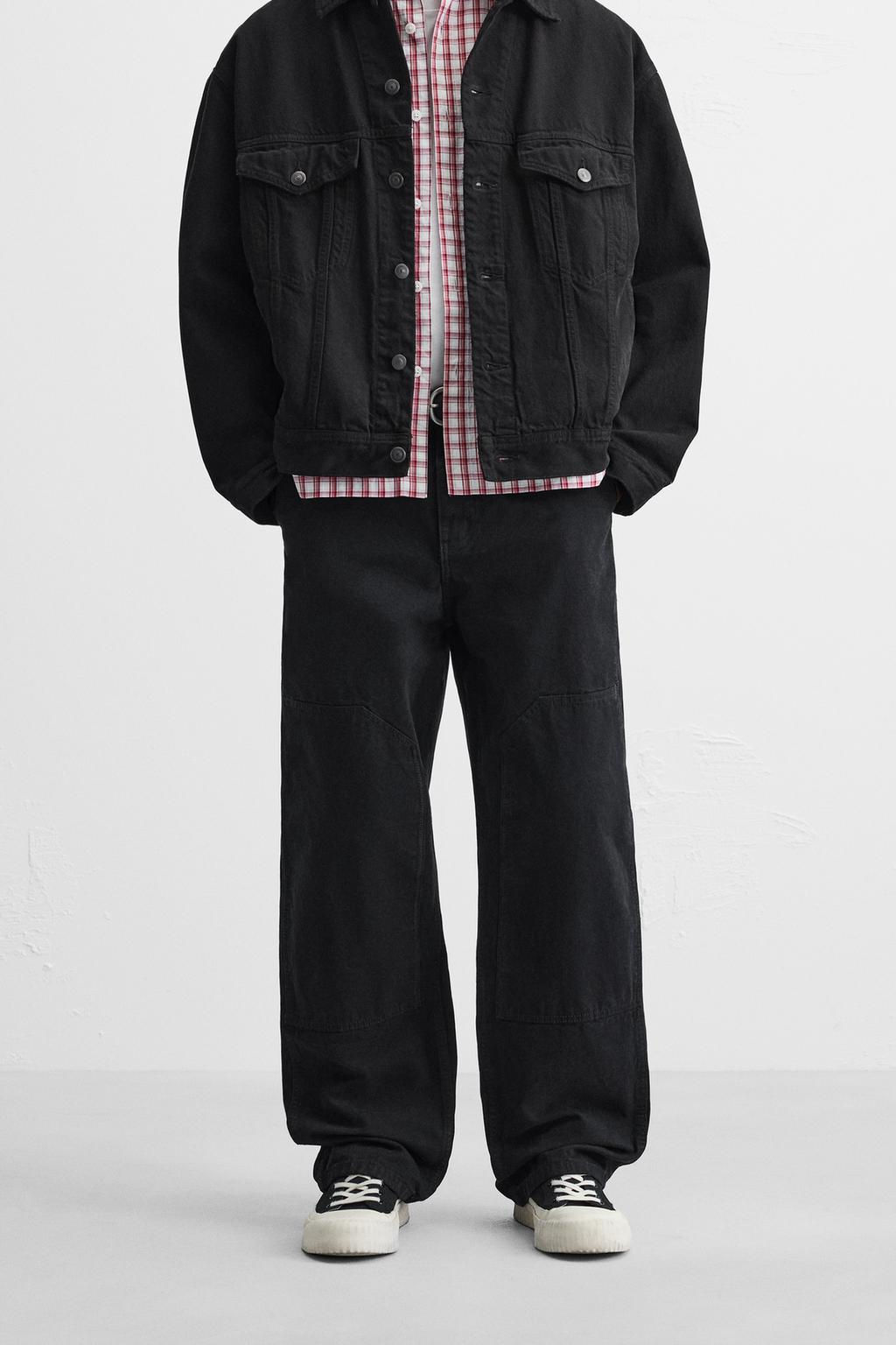 WASHED CARPENTER TROUSERS - Zara фото 11
