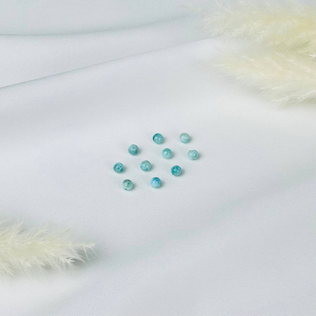 Бусины для украшений из Ларимара (10 шт)