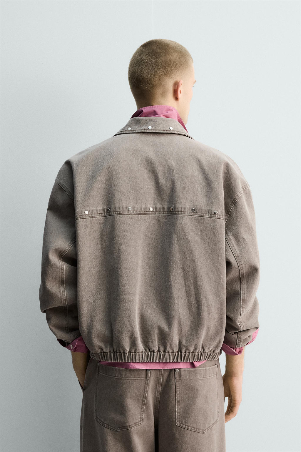 LIMITED EDITION RELAXED FIT STUDDED JACKET - Zara фото 3