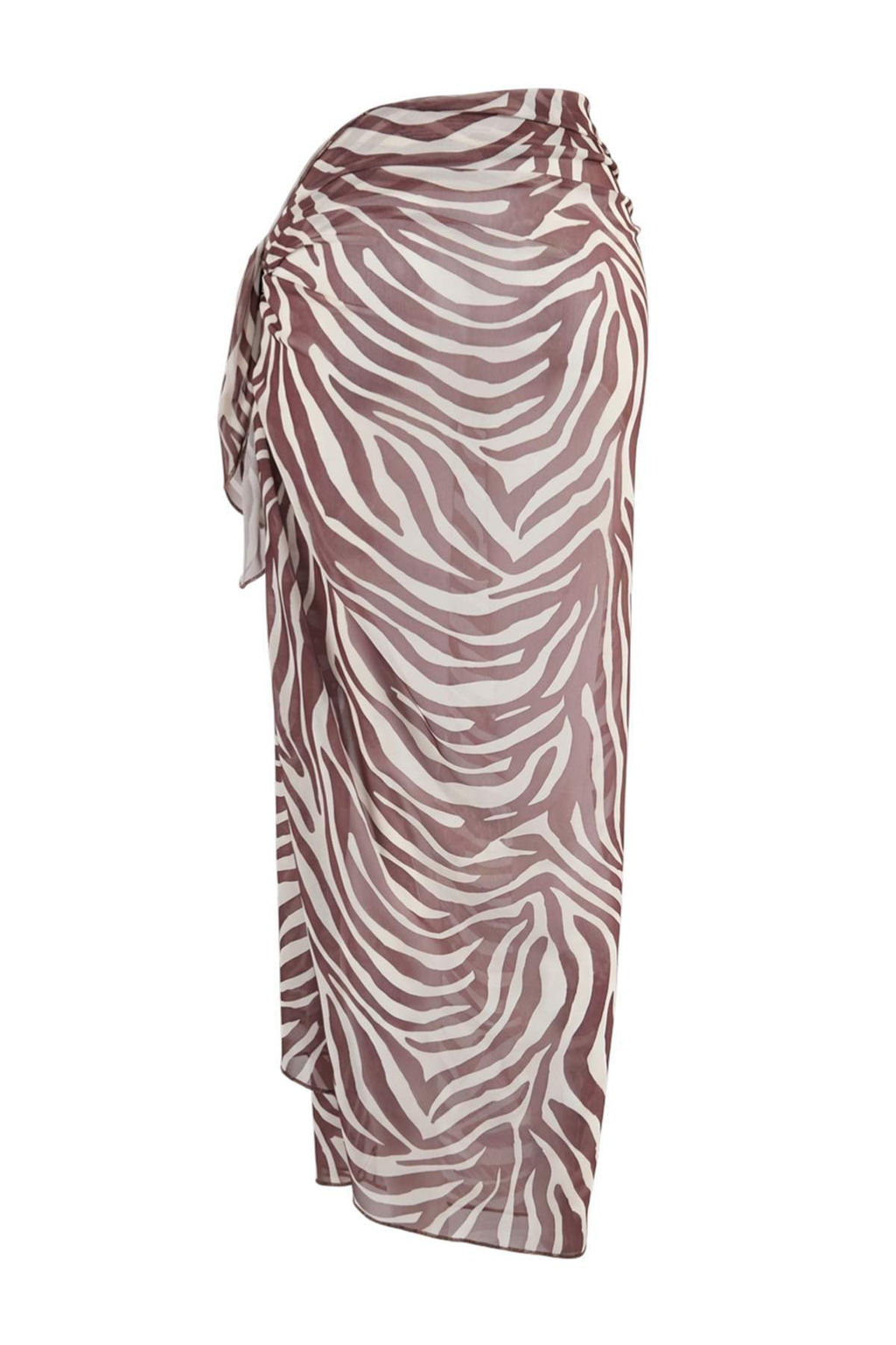 Zebra Desenli Orme Midi Plaj Pareo TBESS26PR00005 - Trendyolmilla фото 2