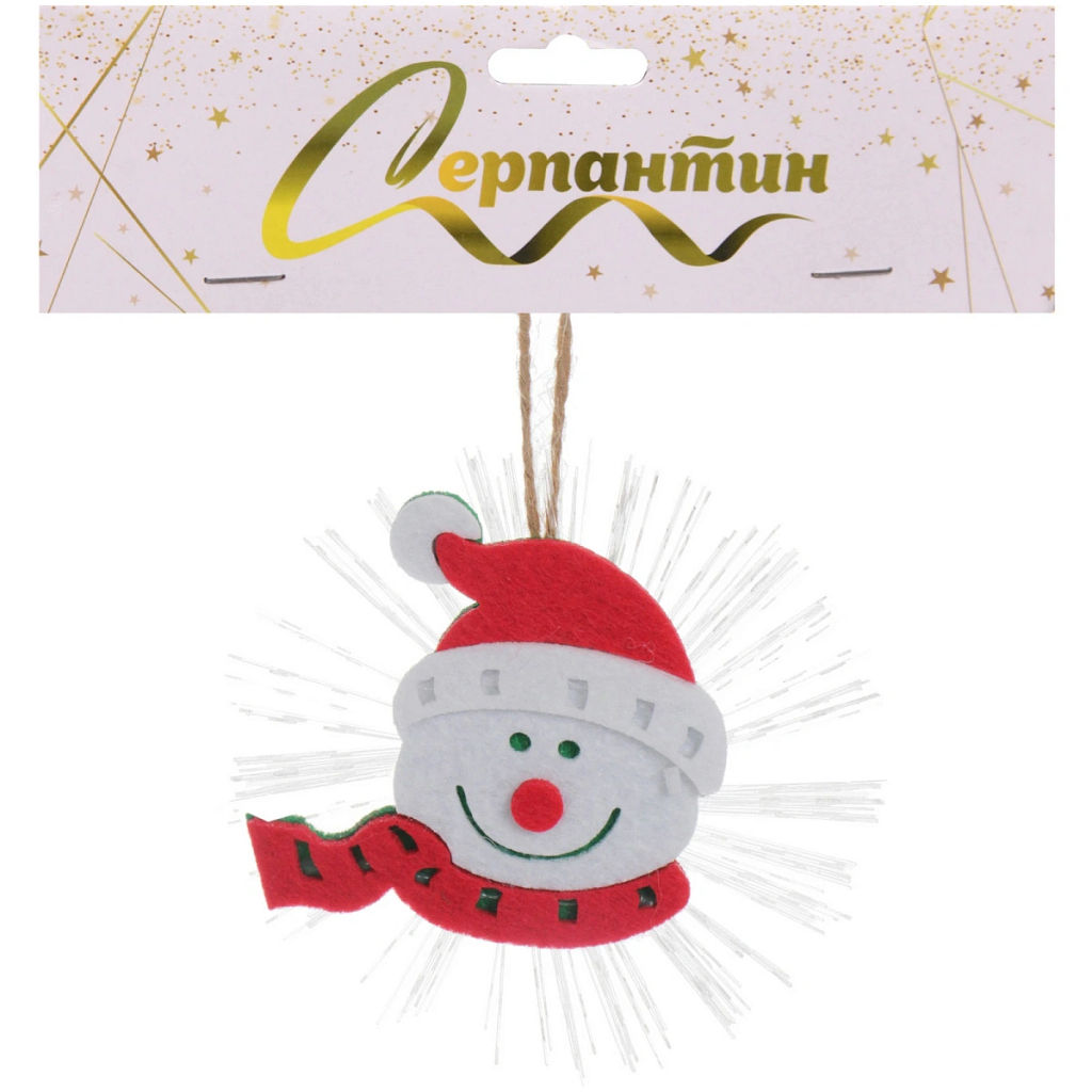 Цена за 2 шт. Сувенир с подсветкой "Снеговик в колпачке" 10 см