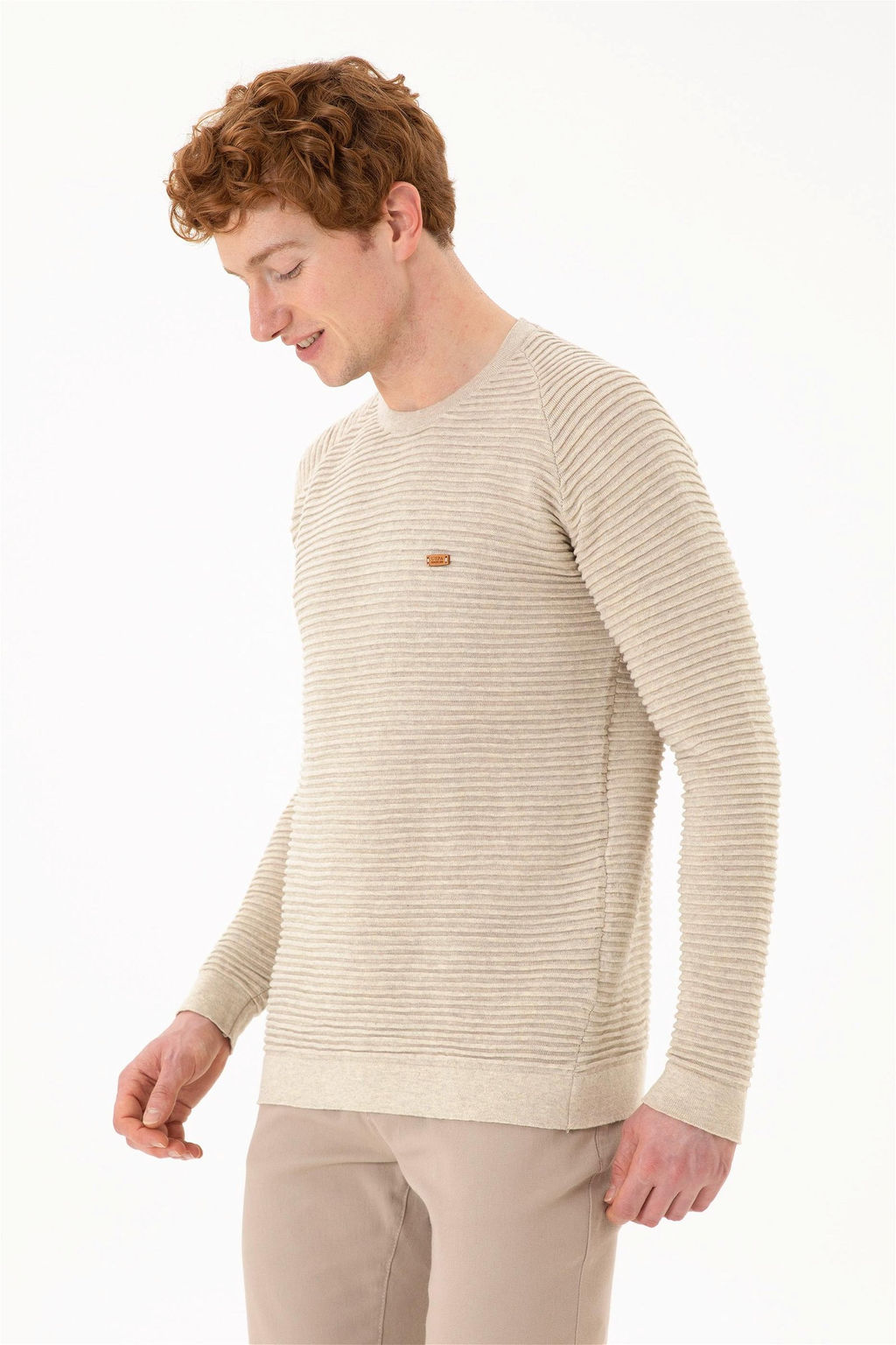 Мужской свитер из каменного меланжа Неожиданная скидка в корзине - U.s. polo assn фото 3