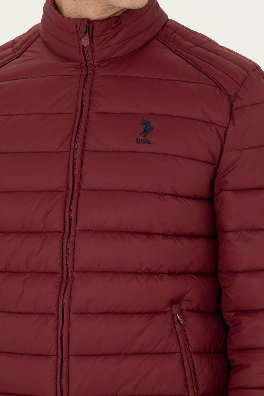 U. S. Polo Assn / Мужское бордово-красное пальто - U.s. polo assn фото 7