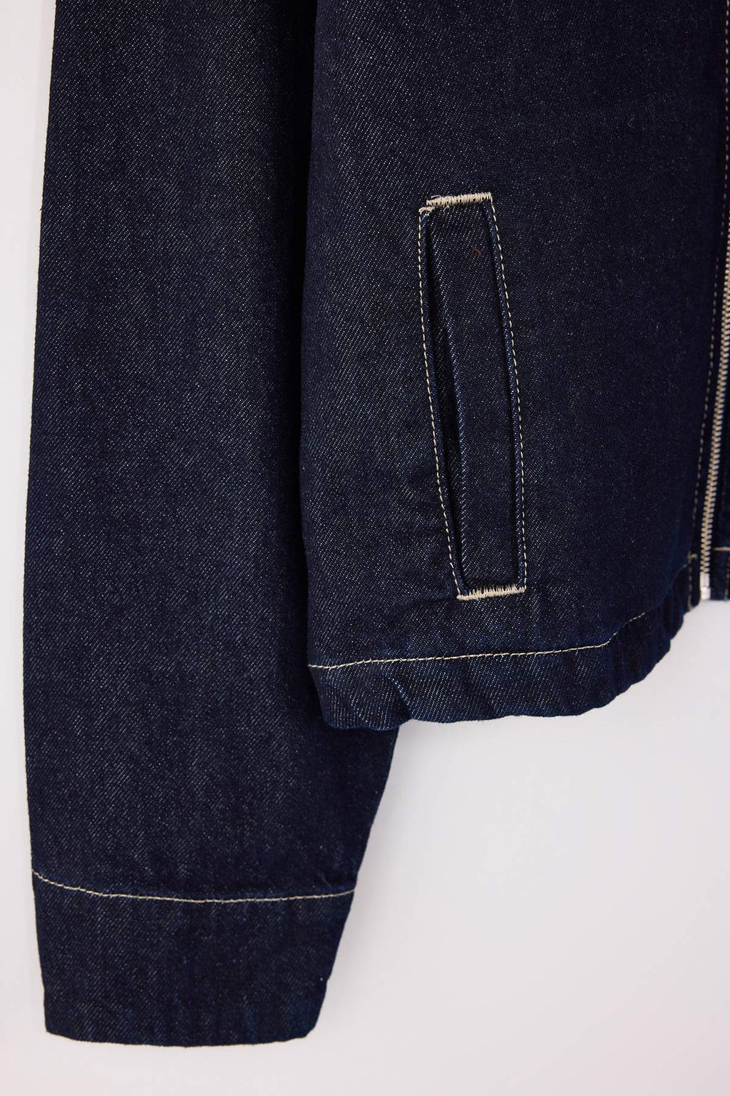 Mavi Yaka Detayl? Oversize 100% Pamuk Denim Ceket TWOSS26CE00002 - Trendyolmilla фото 2