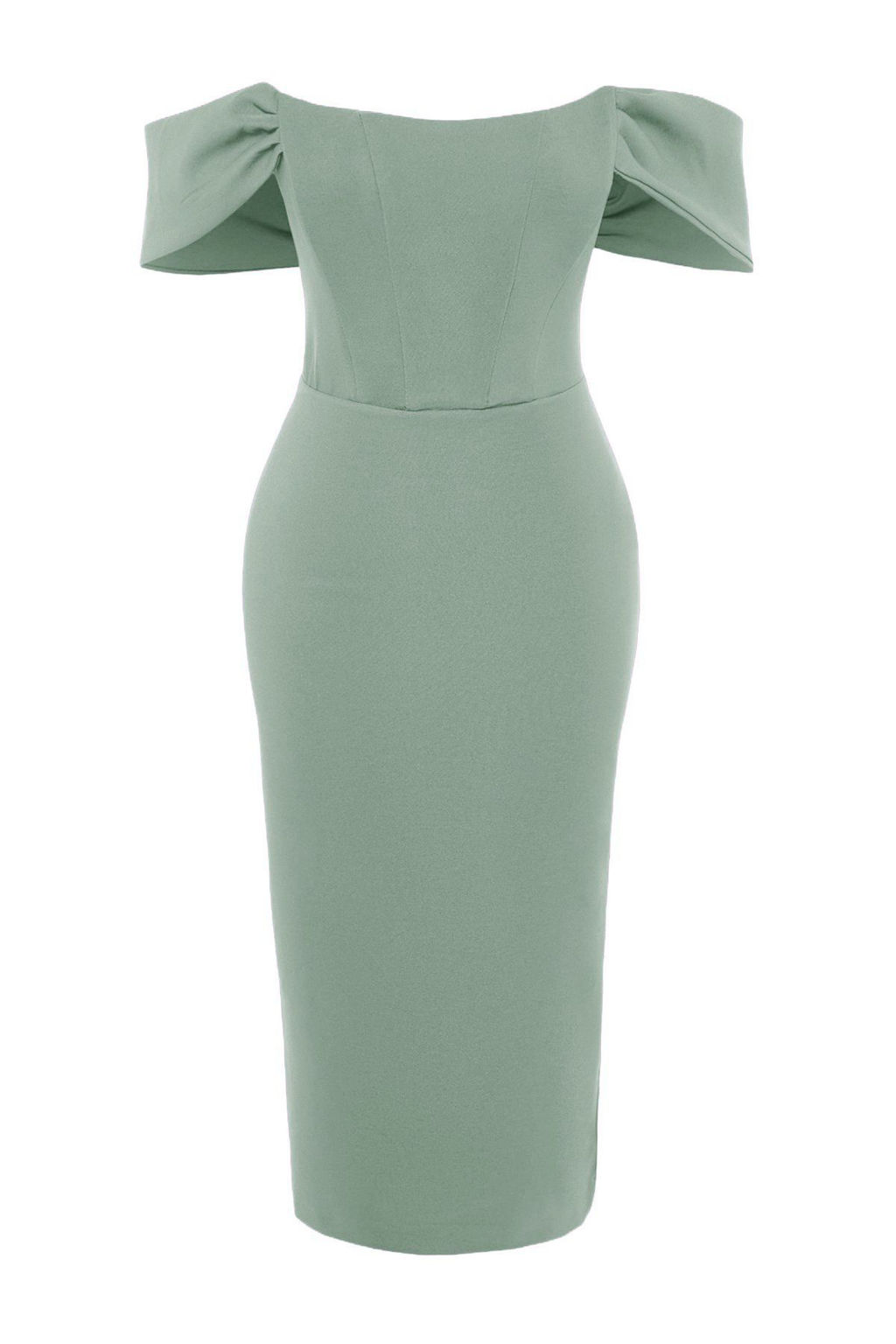 Mint Vucuda Oturan Korse Detayl? Dokuma S?k Abiye Gece Mezuniyet Elbisesi TPRSS22EL00097