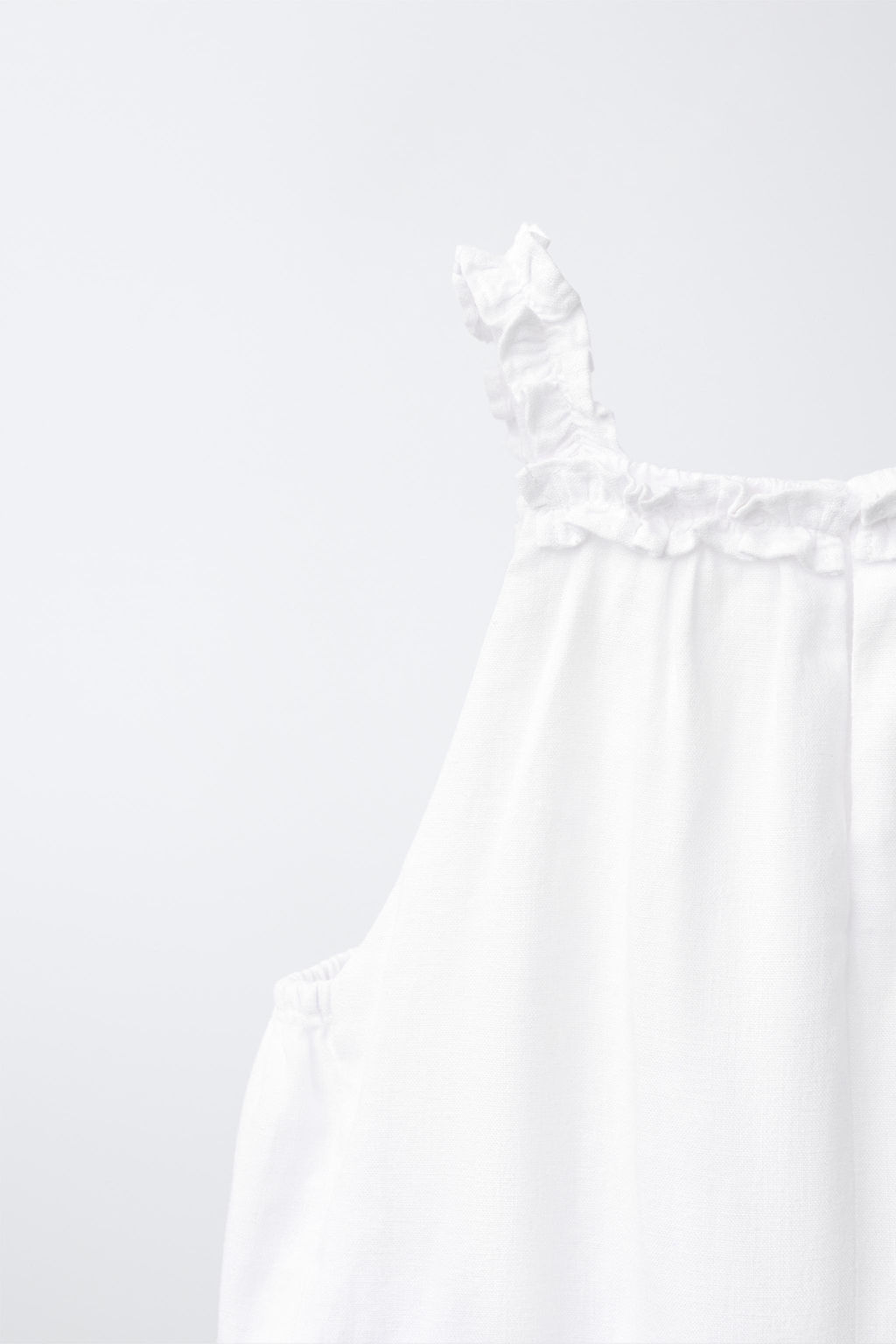 TOP HALTER CON LINO / Blanco roto - Zara фото 4