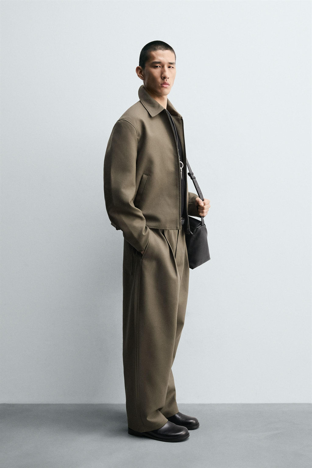 BALLOON FIT PLEATED TROUSERS - Zara фото 4