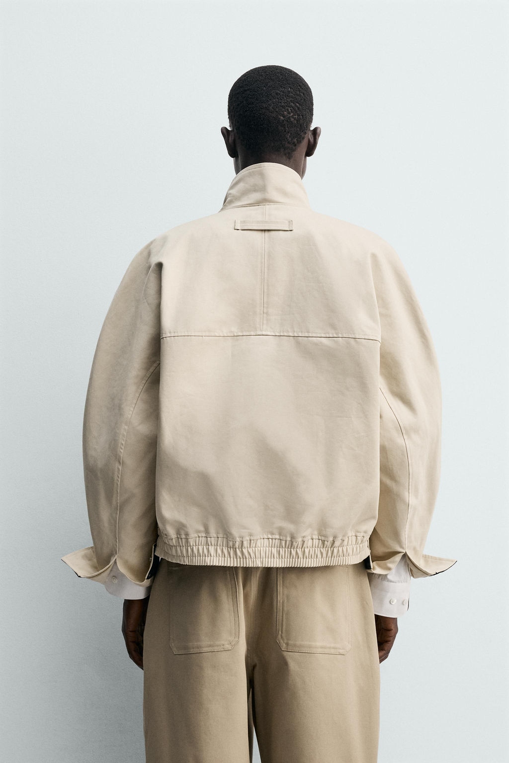 CAZADORA CUELLO CONTRASTE / Crema - Zara фото 3