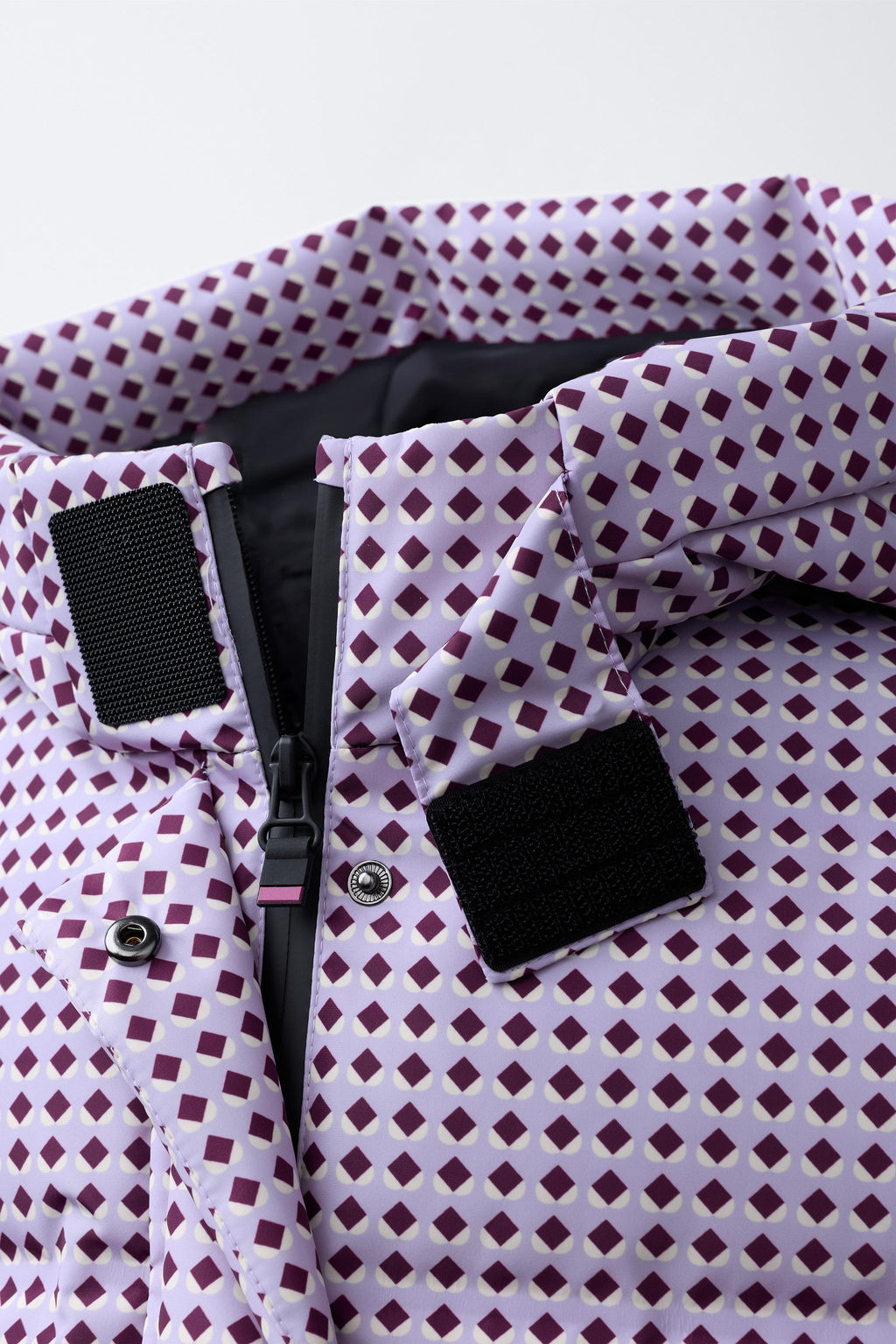 GEOMETRIC PRINT 80% DOWN AND 20% FEATHER PUFFER JACKET WATER-RESISTANT AND WINDPROOF RECCO® SYSTEM SKI COLLECTION - Zara фото 5