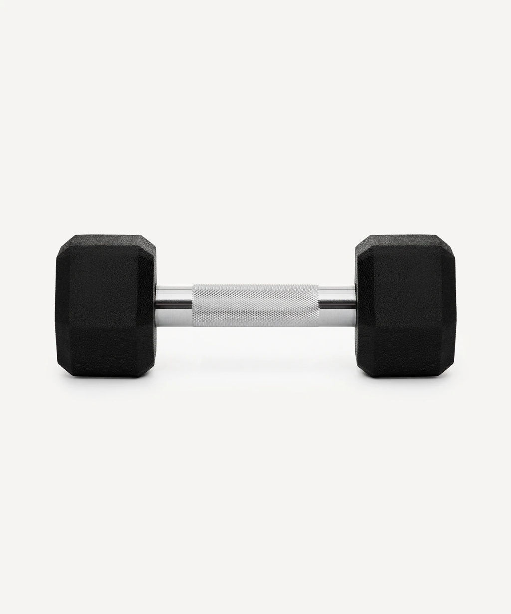 Гантель гексагональная STARFIT DB-301PRO 5 кг, обрезиненная, черный фото 3