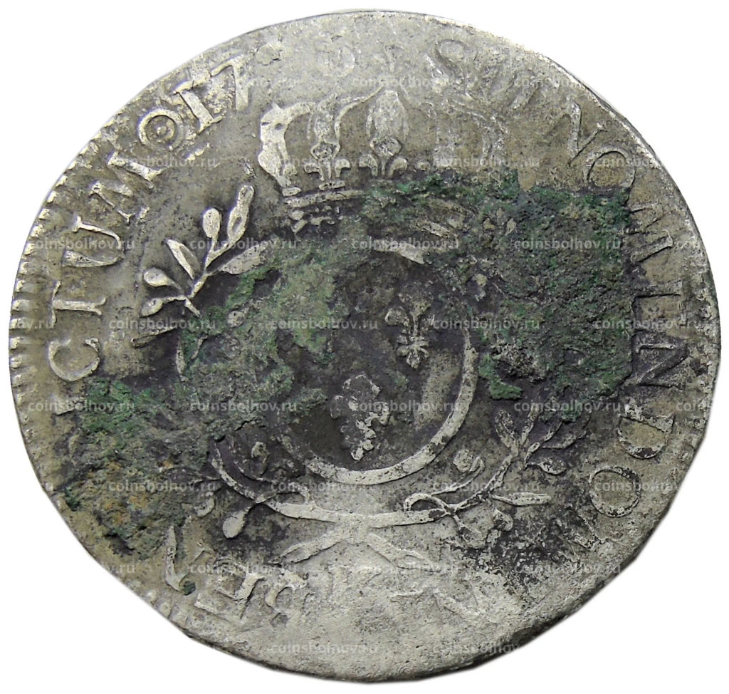 Монета 1 экю 1726 года Франция (Людовик XV)