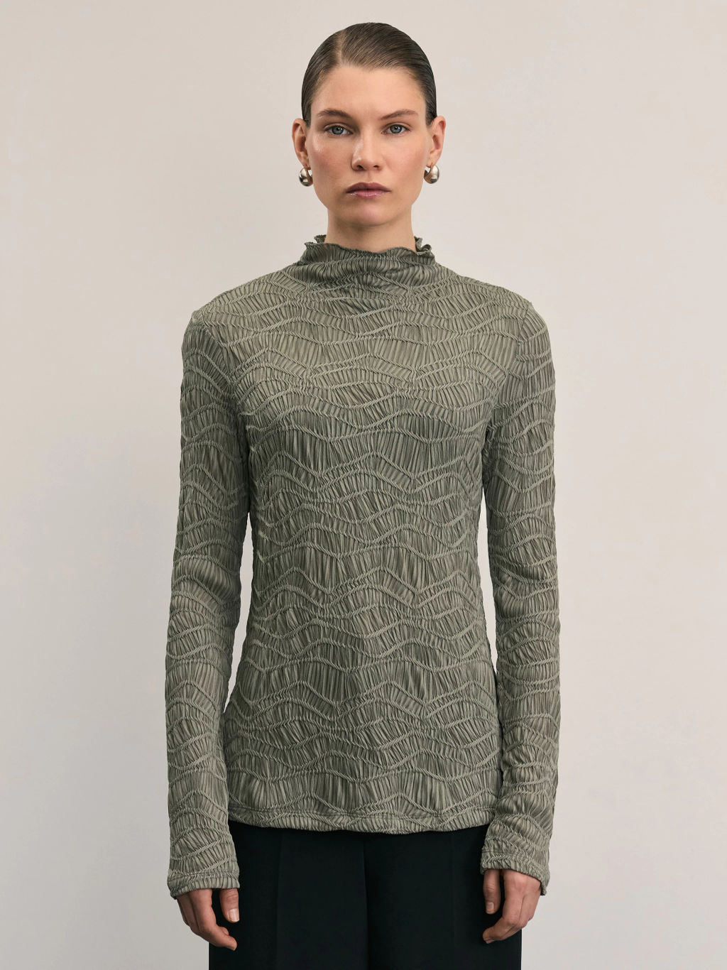 Лонгслив с абстрактным рисунком / Zarina фото 3