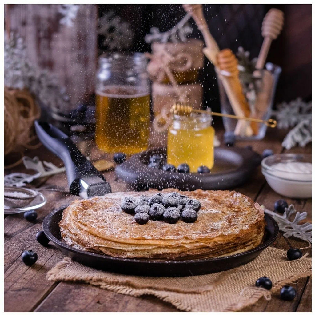 Сковорода блинная 24см АП Гранит black арт,14802 /Мечта/ фото 13