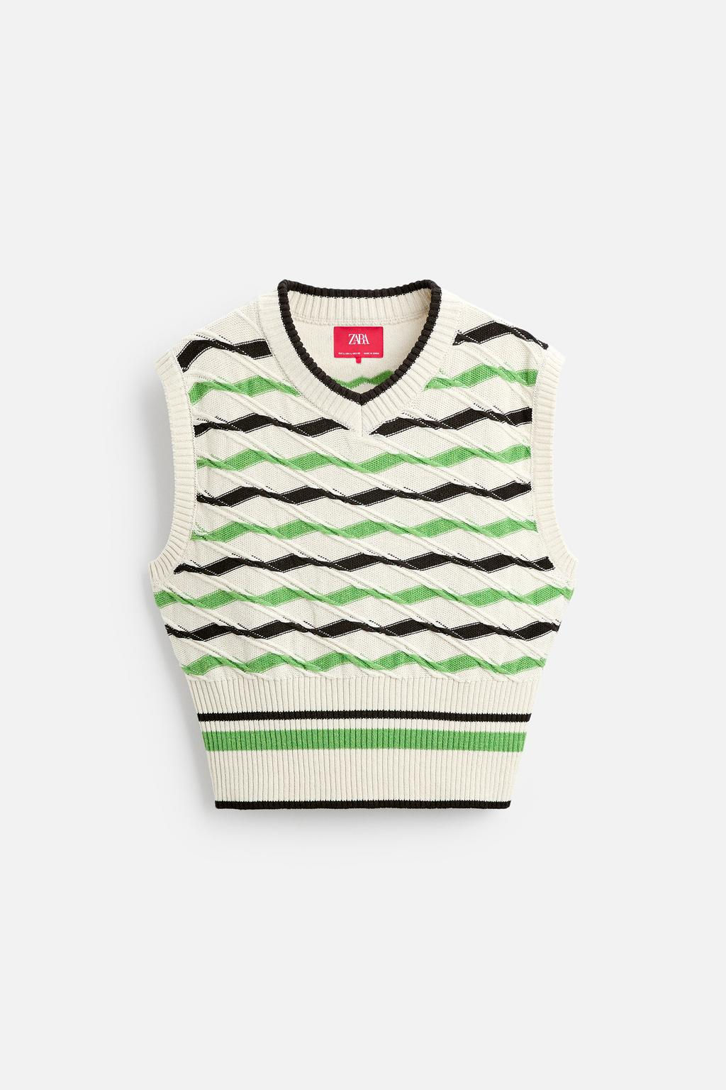 STRIPED KNIT WAISTCOAT X HARRY LAMBERT - Zara фото 7