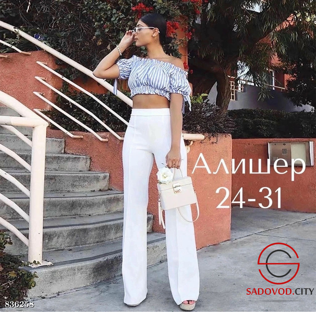 Брюки с высокой посадкой - Bruno фото 10