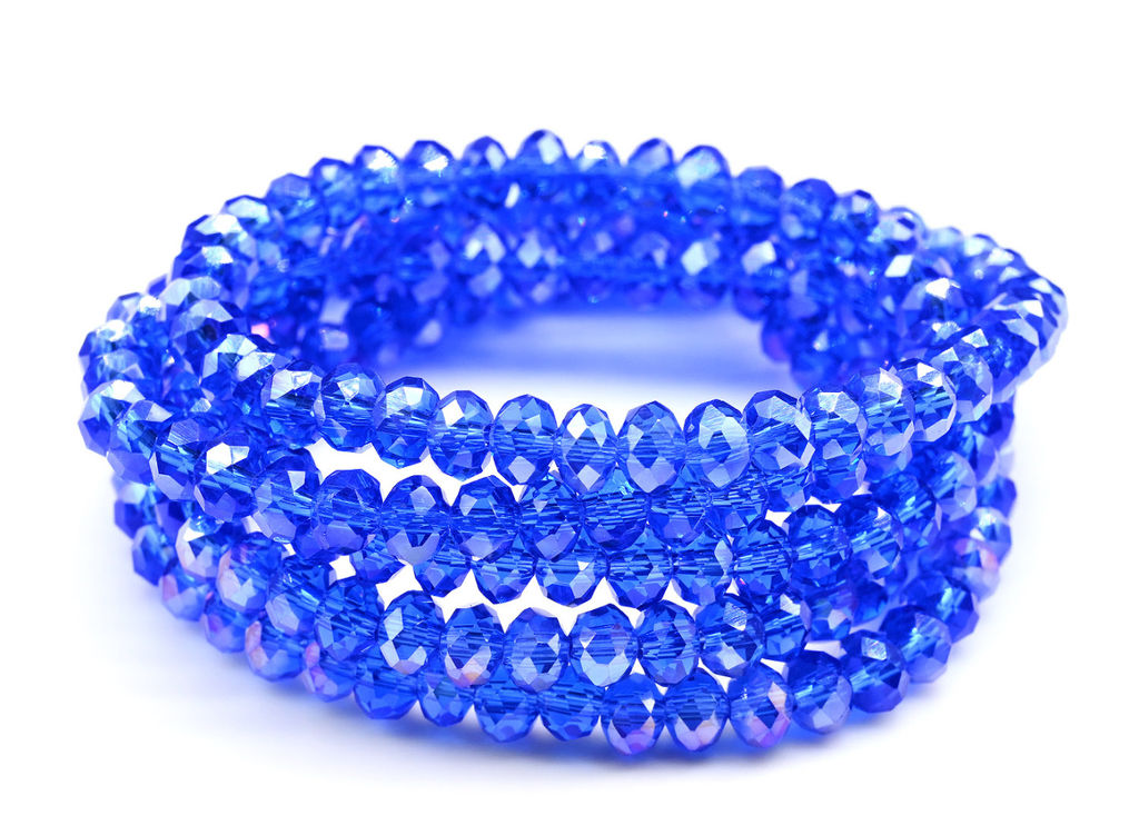 Бусы-браслет на резинке из циркона кукуруза гр.6мм зеленый хамелеон, 86см. Радуга камня  фото 27