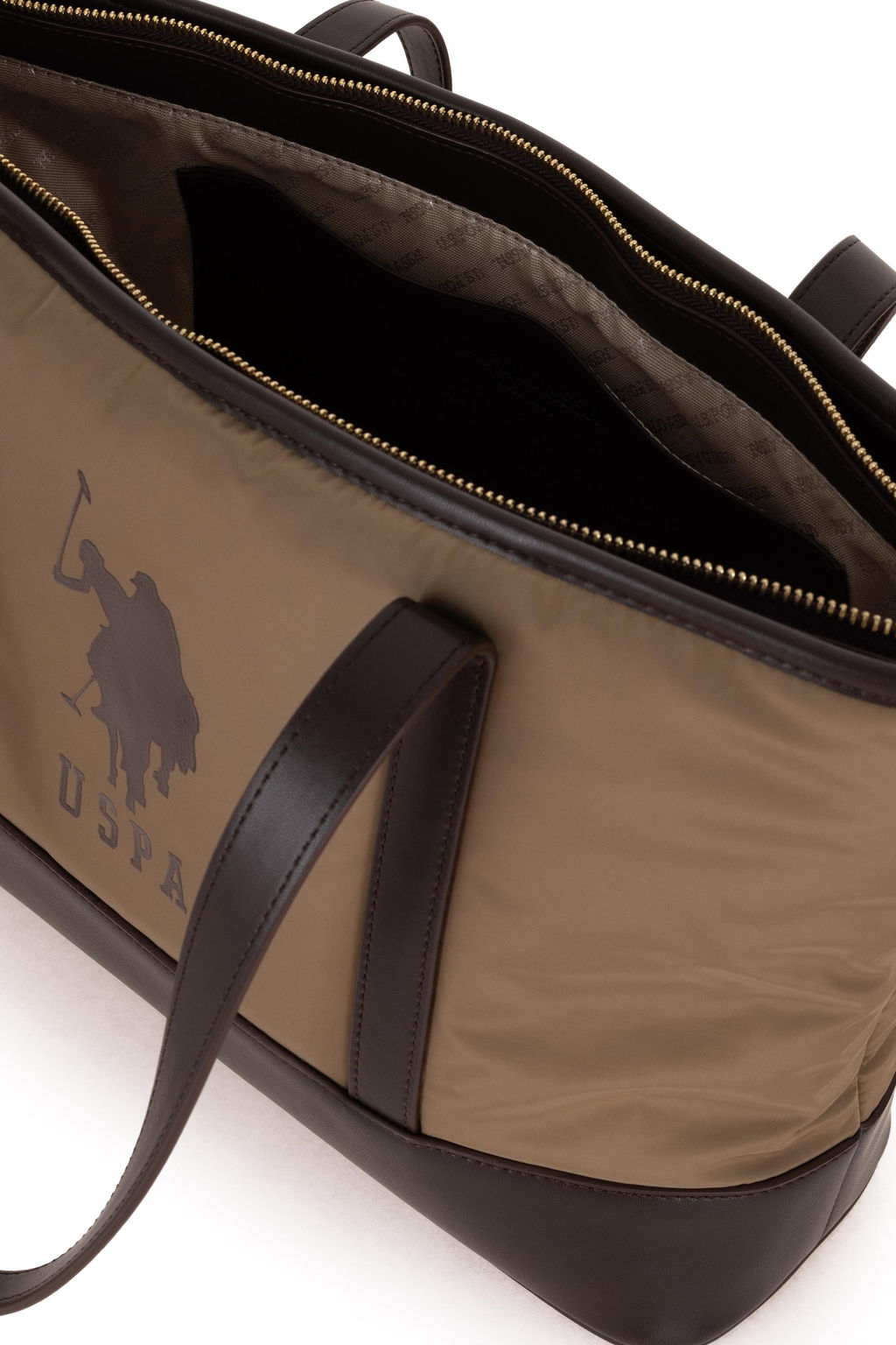 Женская стеганая сумка через плечо цвета хаки Неожиданная скидка в корзине - U.s. polo assn фото 4