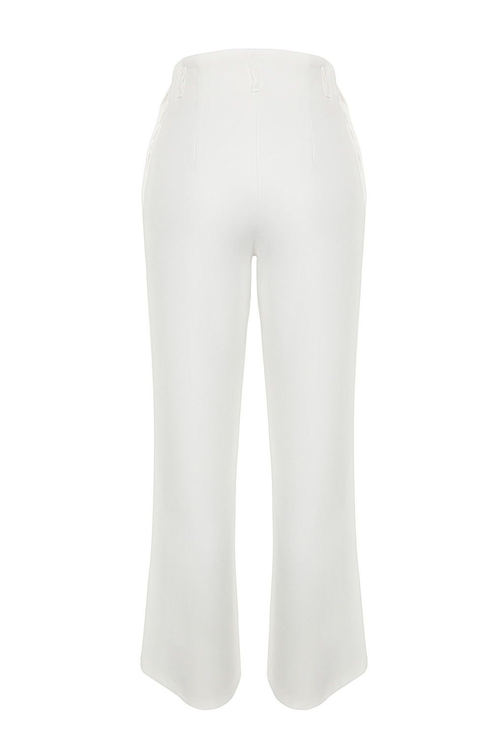 TRENDYOLMILLA Ekru Yuksek Bel Wide Leg Genis Paca Dokuma Pantolon TWOAW24PL00332 фото 8