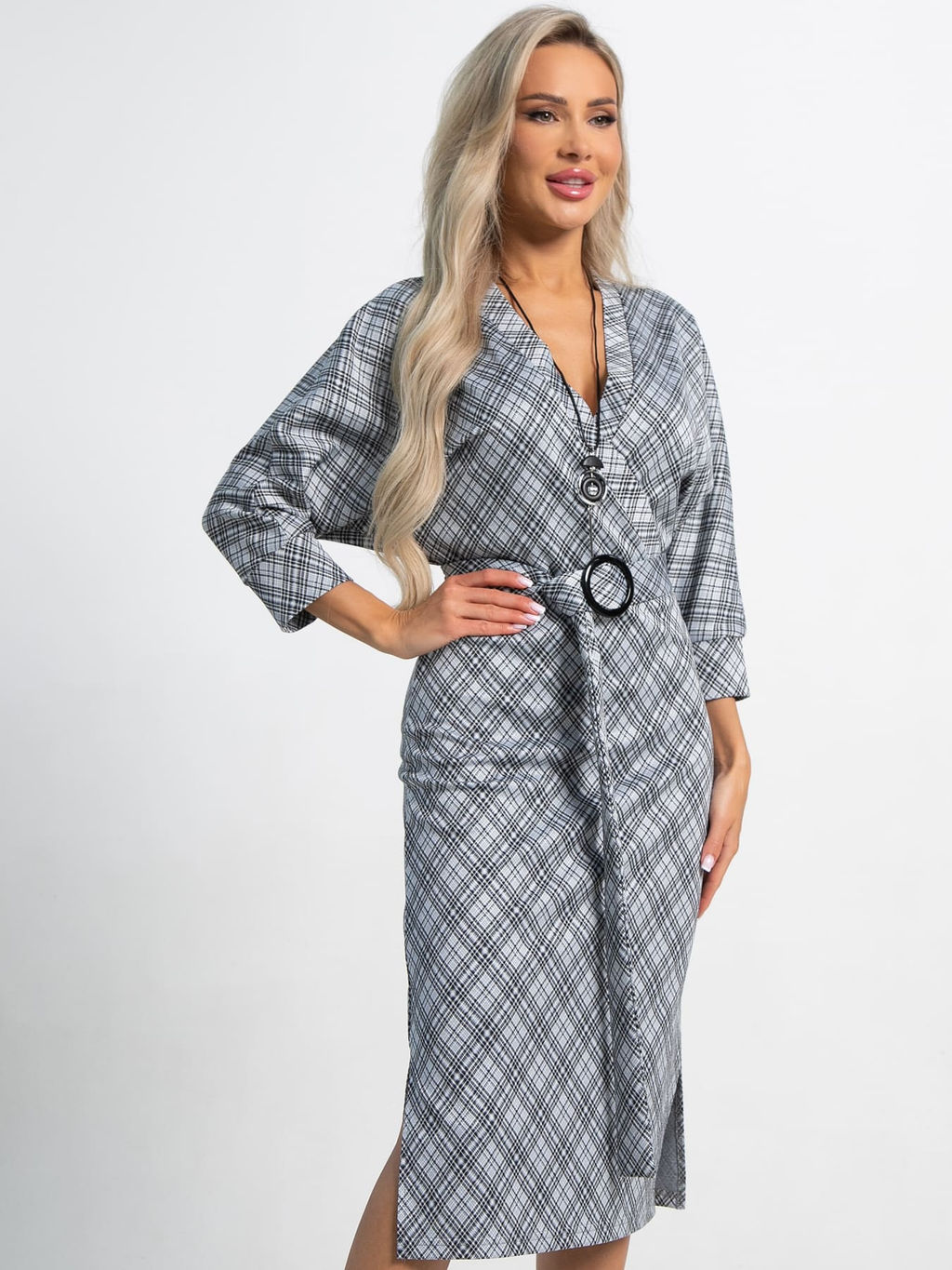 Платье Фокси (серое) П15438-4М