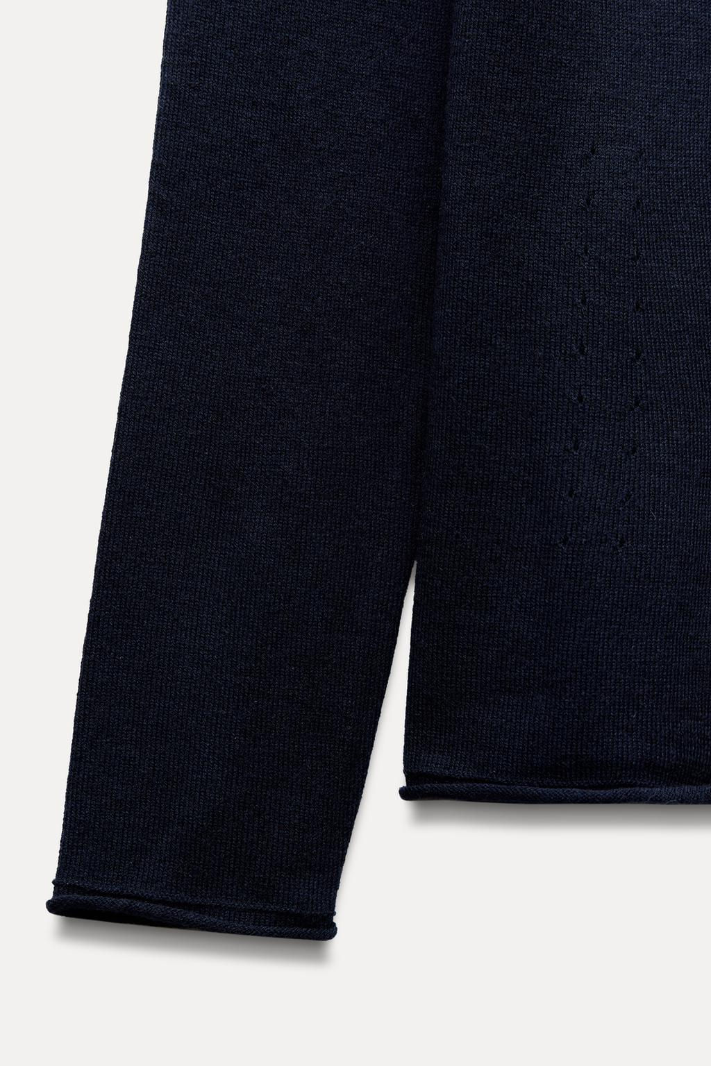 HIGH NECK WOOL BLEND SWEATER - Zara фото 7