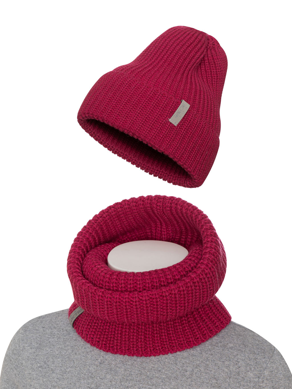 Комплект вязаный розовый Ш-118 (52-54)