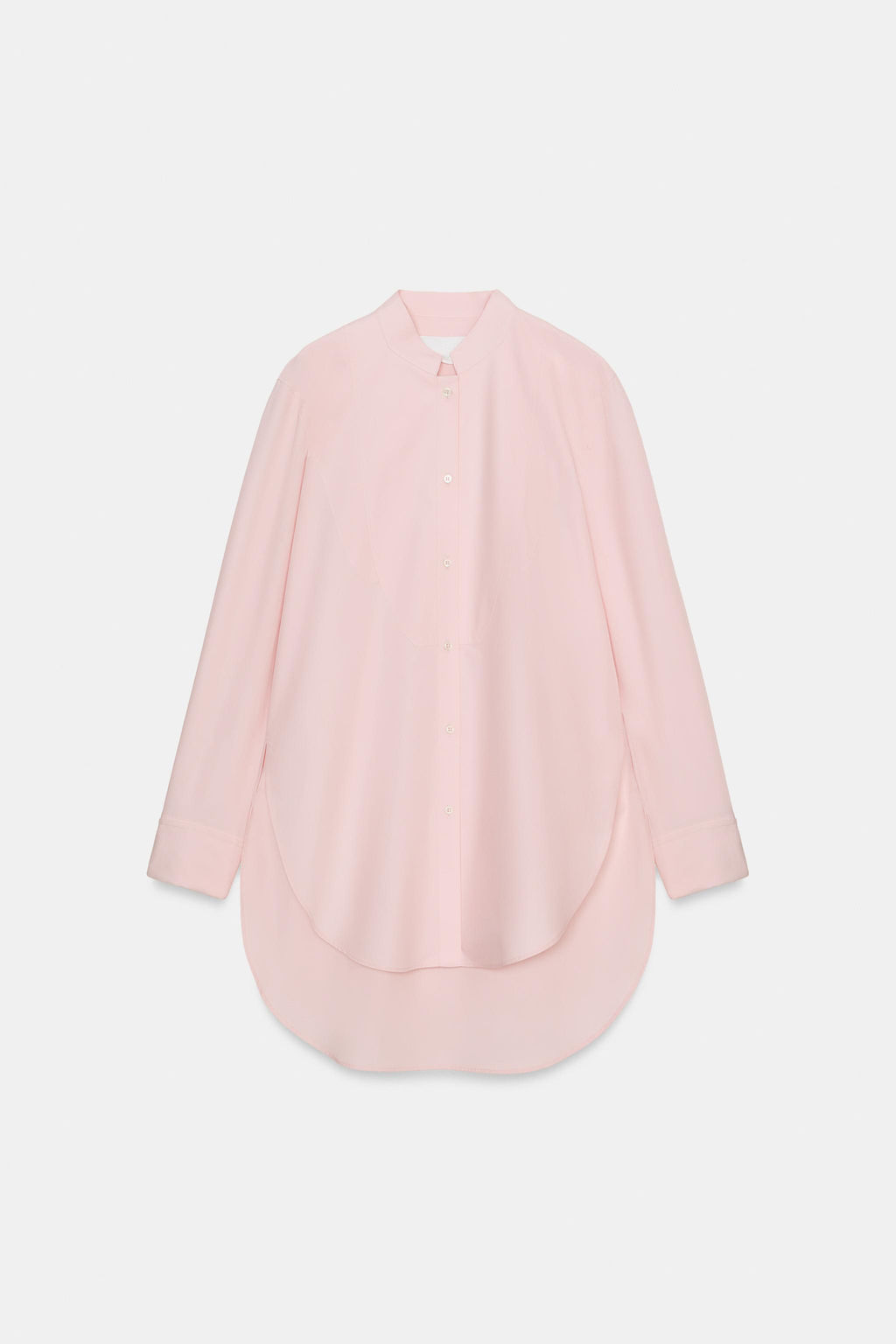 ASYMMETRIC POPLIN SHIRT ZW COLLECTION - Zara фото 13