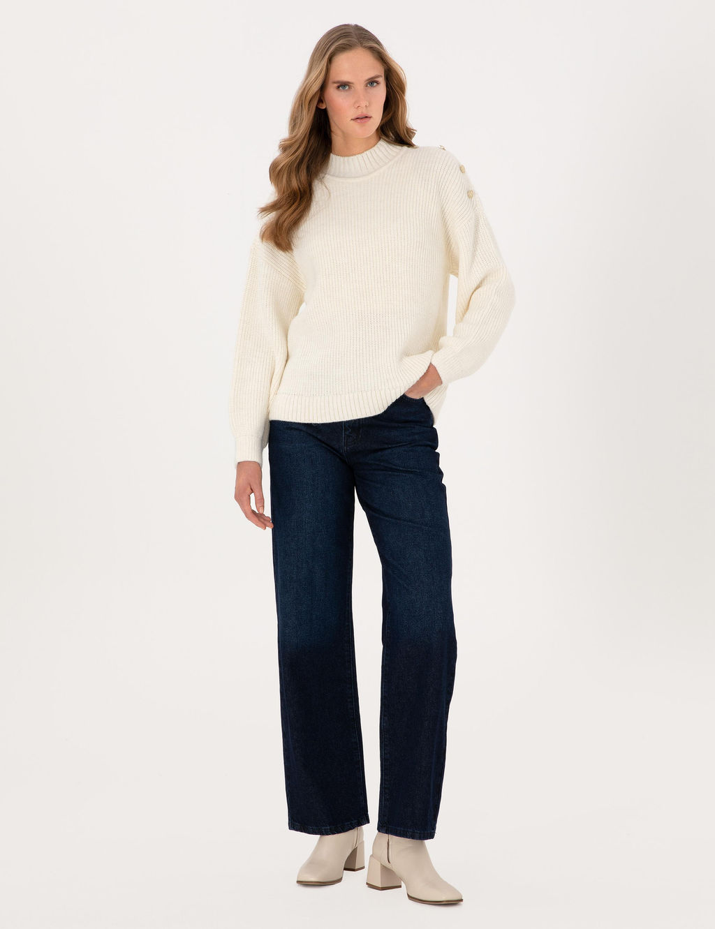 Ekru Comfort Fit Kazak - Pierre cardin фото 4