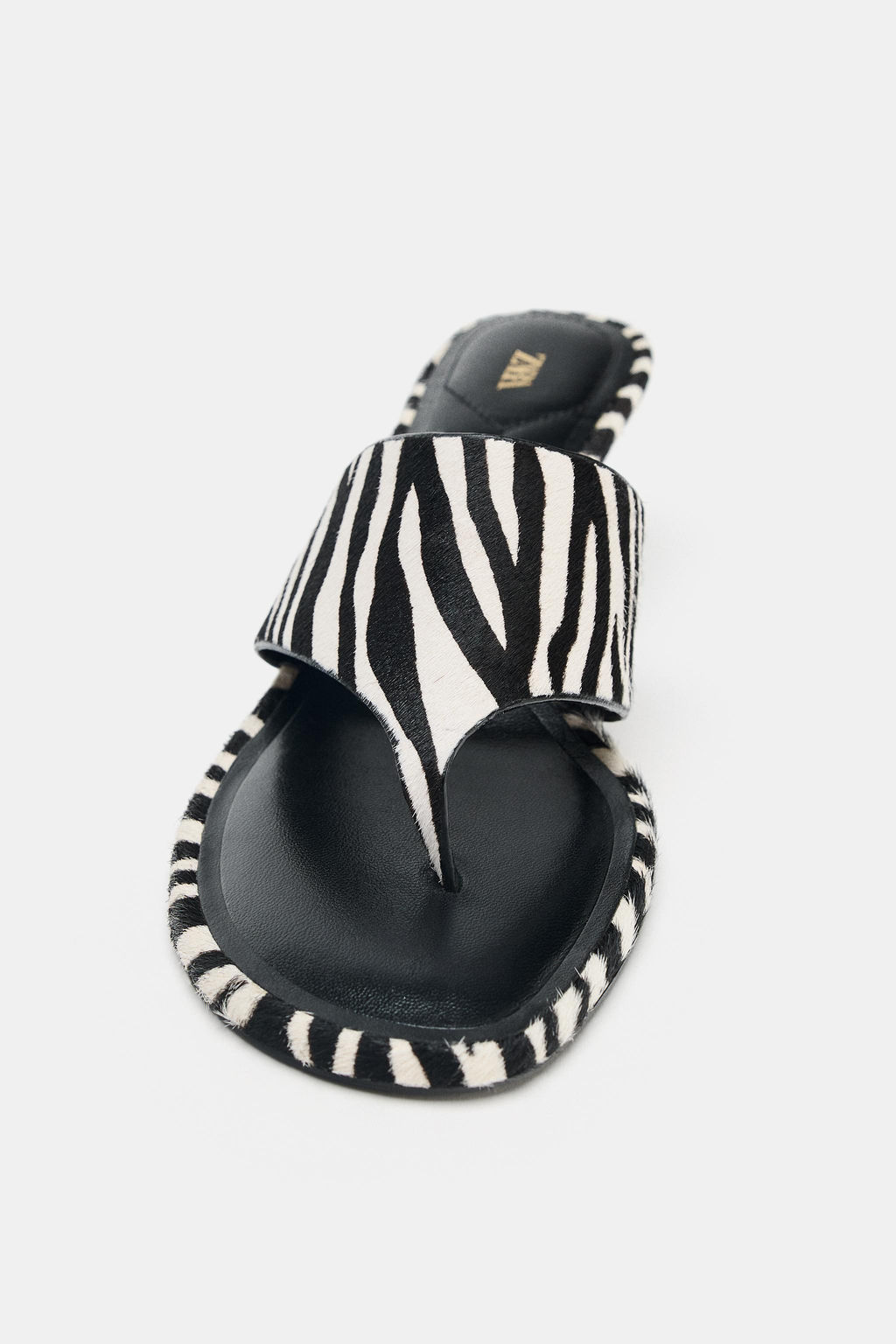ANIMAL PRINT LEATHER SANDALS - Zara фото 13