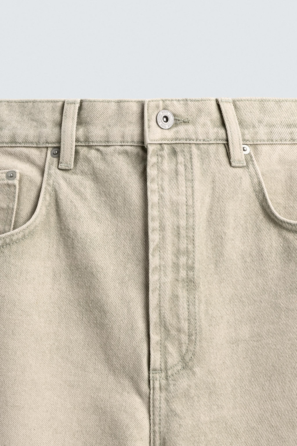 JEANS STRAIGHT ANKLE FIT / Verde gris - Zara фото 10