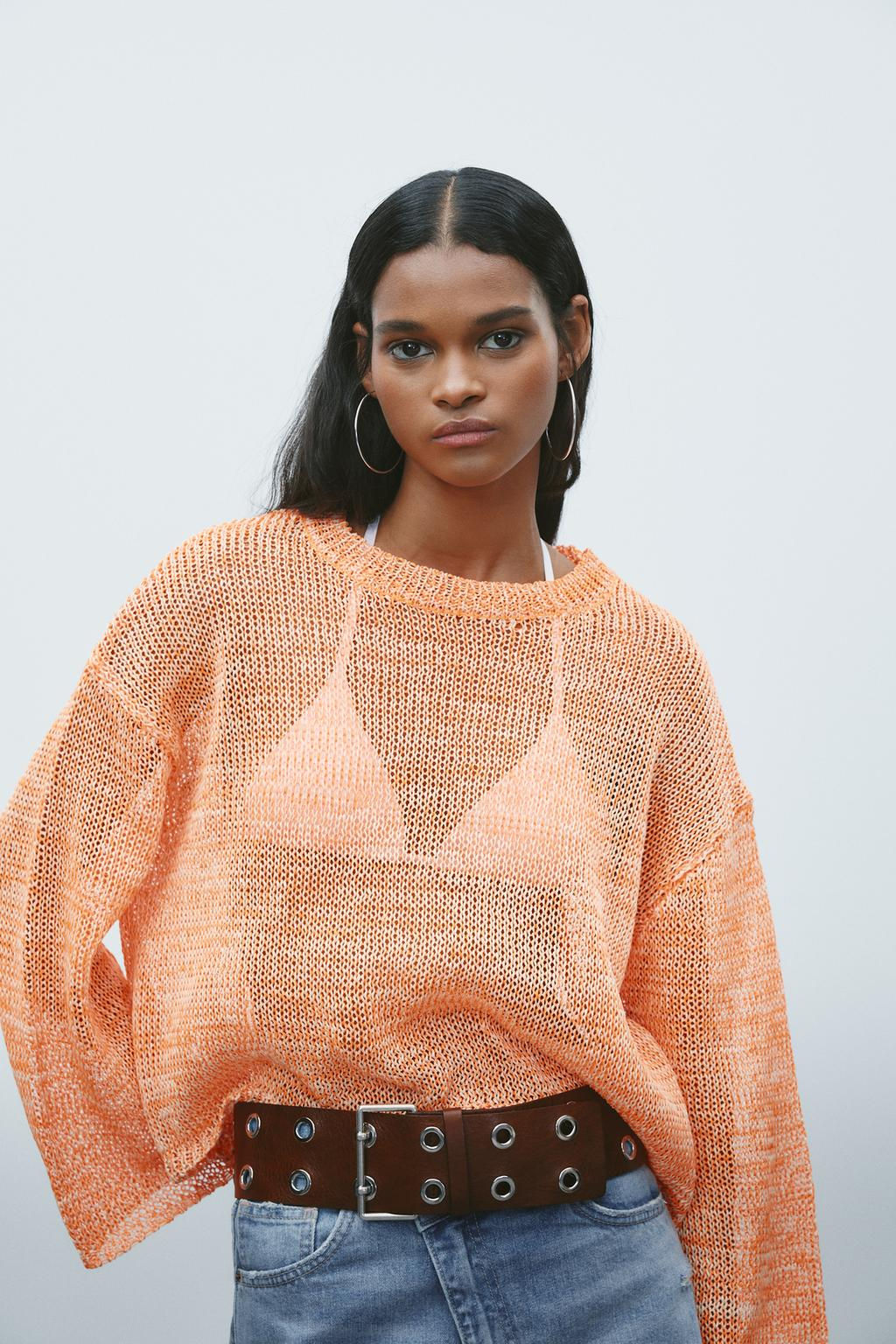 RIBBED KNIT SWEATER - Zara фото 5