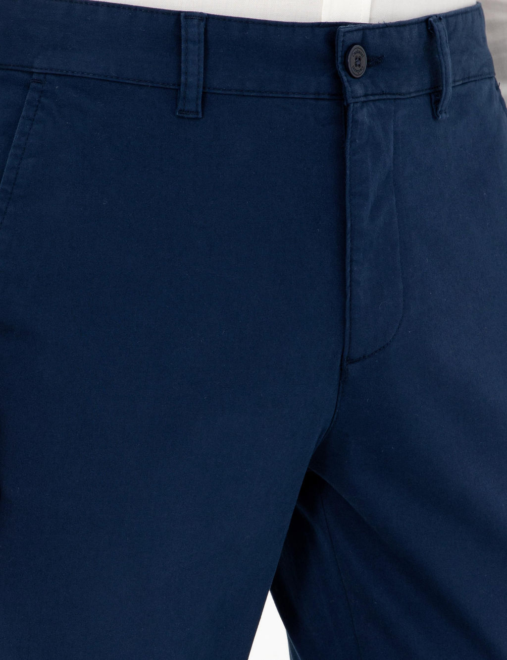 Темно-синие брюки узкого кроя из плотной ткани - Cacharel фото 5