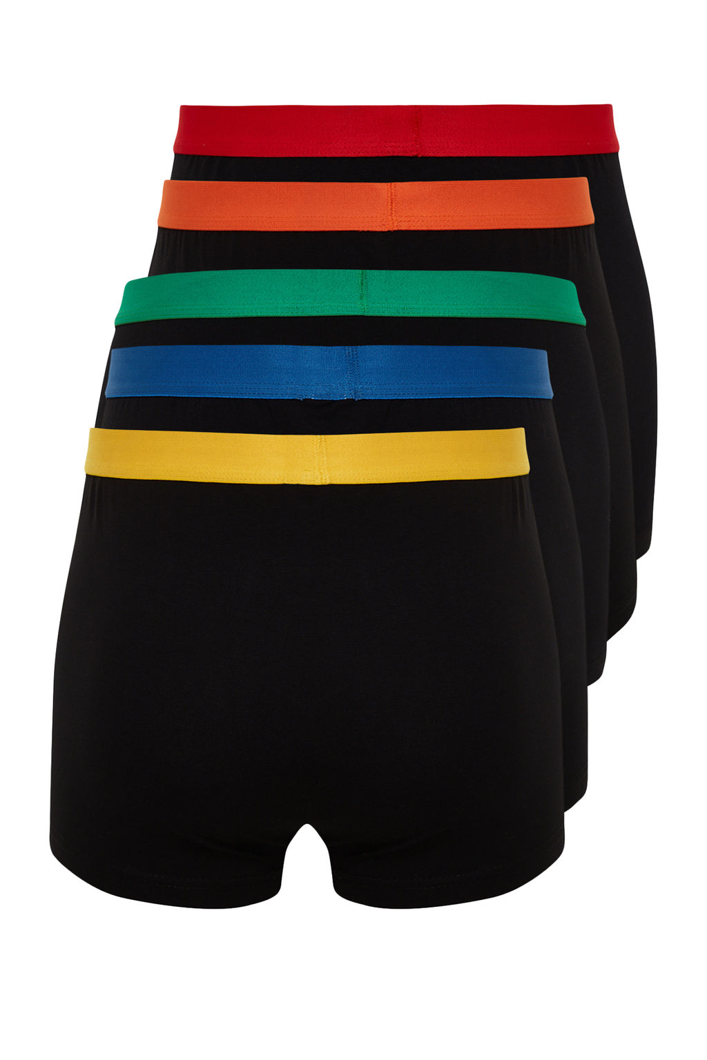 Siyah Renkli Lastikli 5li Paket Esnek Pamuklu Boxer TMNAW24BX00007 - Trendyolmilla фото 2