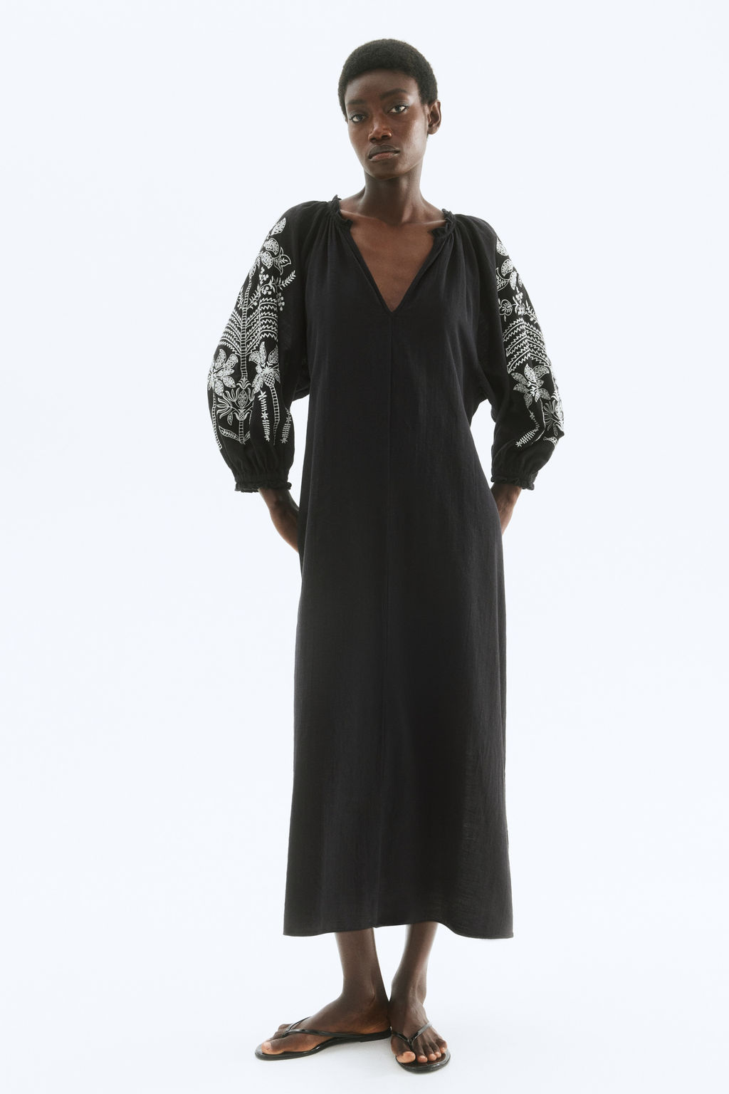 Vestido bordado de algod?n - H&m фото 3