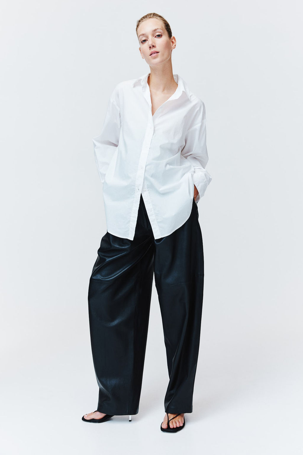 MAMA Camisa con cinturon de anudar Before & After - H&m фото 3