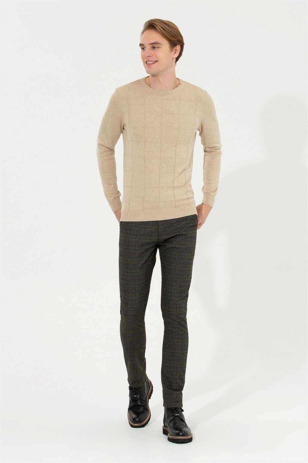 U. S. Polo Assn Мужской свитер из каменного меланжа - U.s. polo assn фото 11