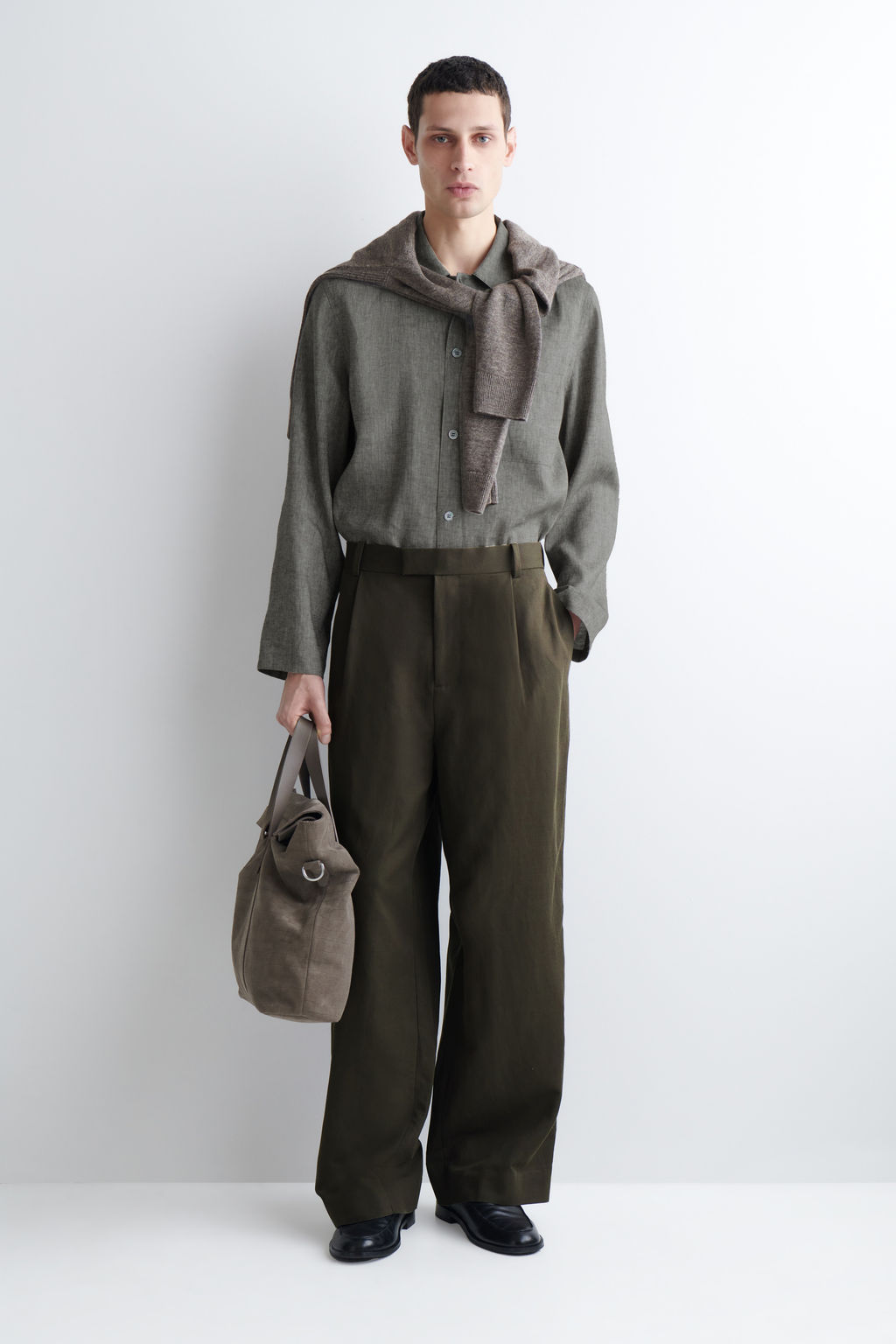 CAMISA DE LINO RELAXED FIT - H&m фото 11