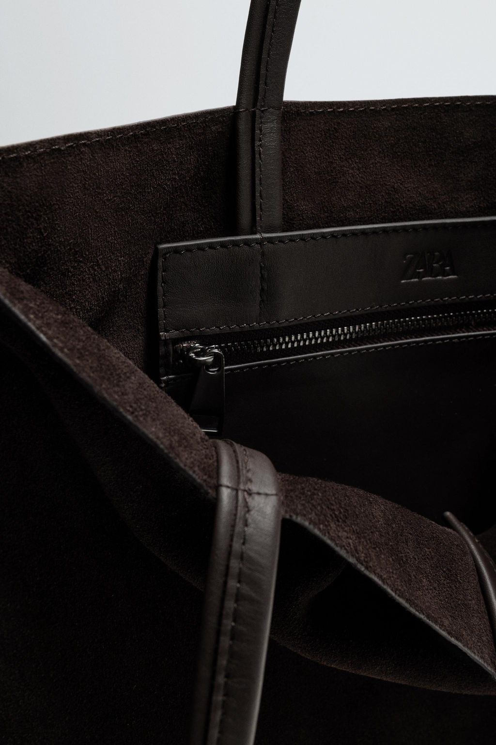 LEATHER TOTE BAG - Zara фото 14