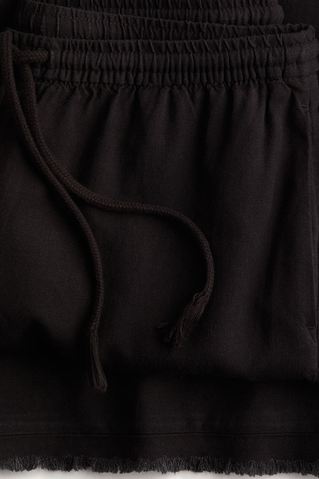 Pantal?n en mezcla de lino con cord?n de ajuste - H&m фото 5