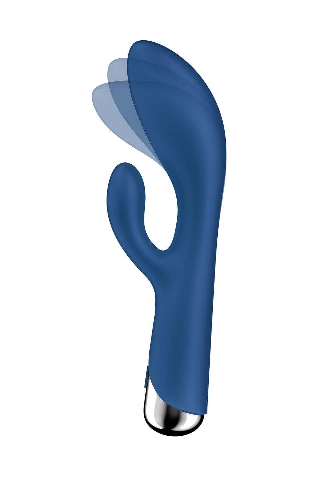 Вибратор-кролик с ротацией Satisfyer Spinning Rabbit 1, силикон, синий, 20,5 см