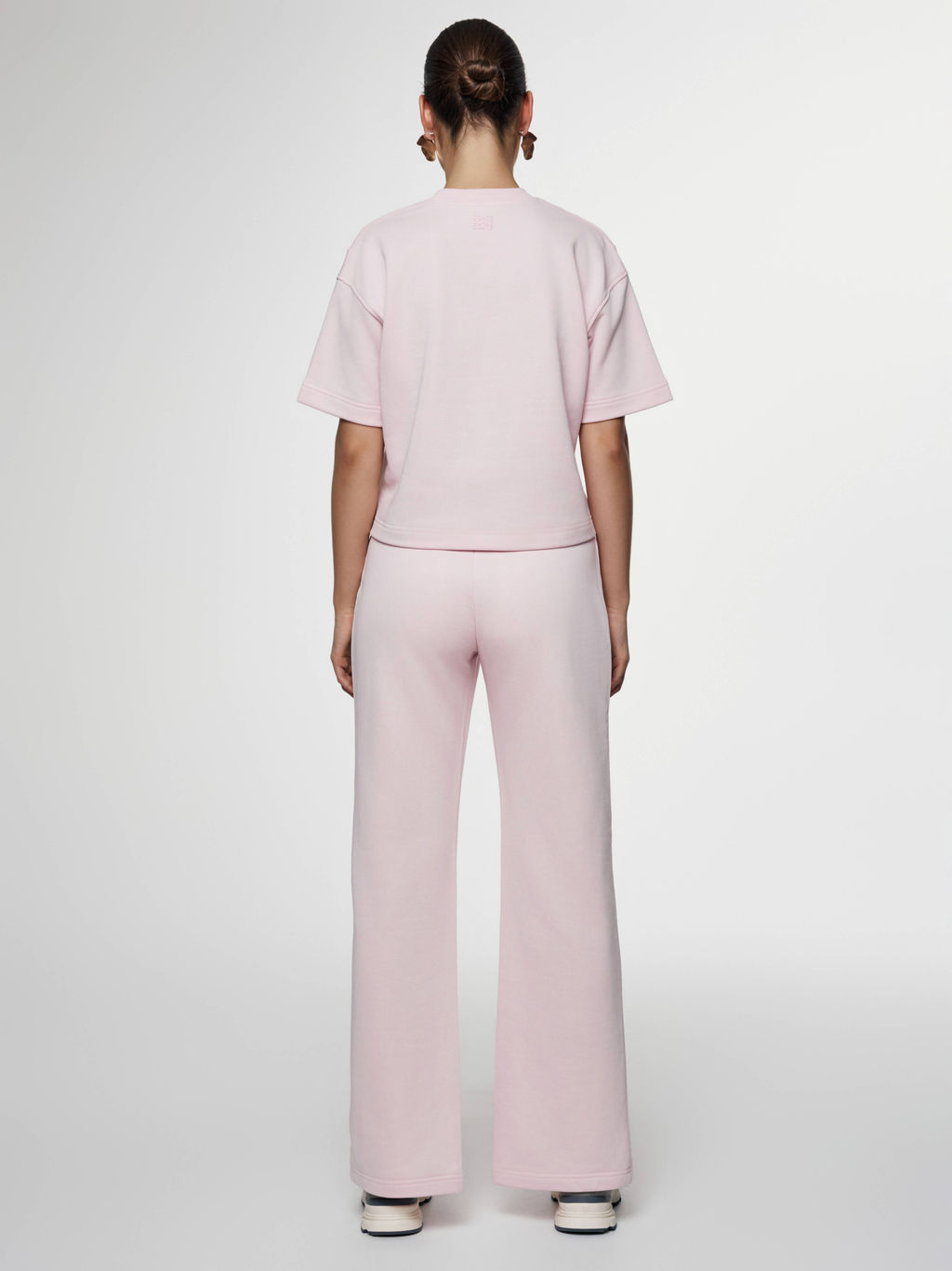 CONTE Брюки из футера с рельефными швами и разрезами LBK 2595 crystal pink - Conte elegant фото 3