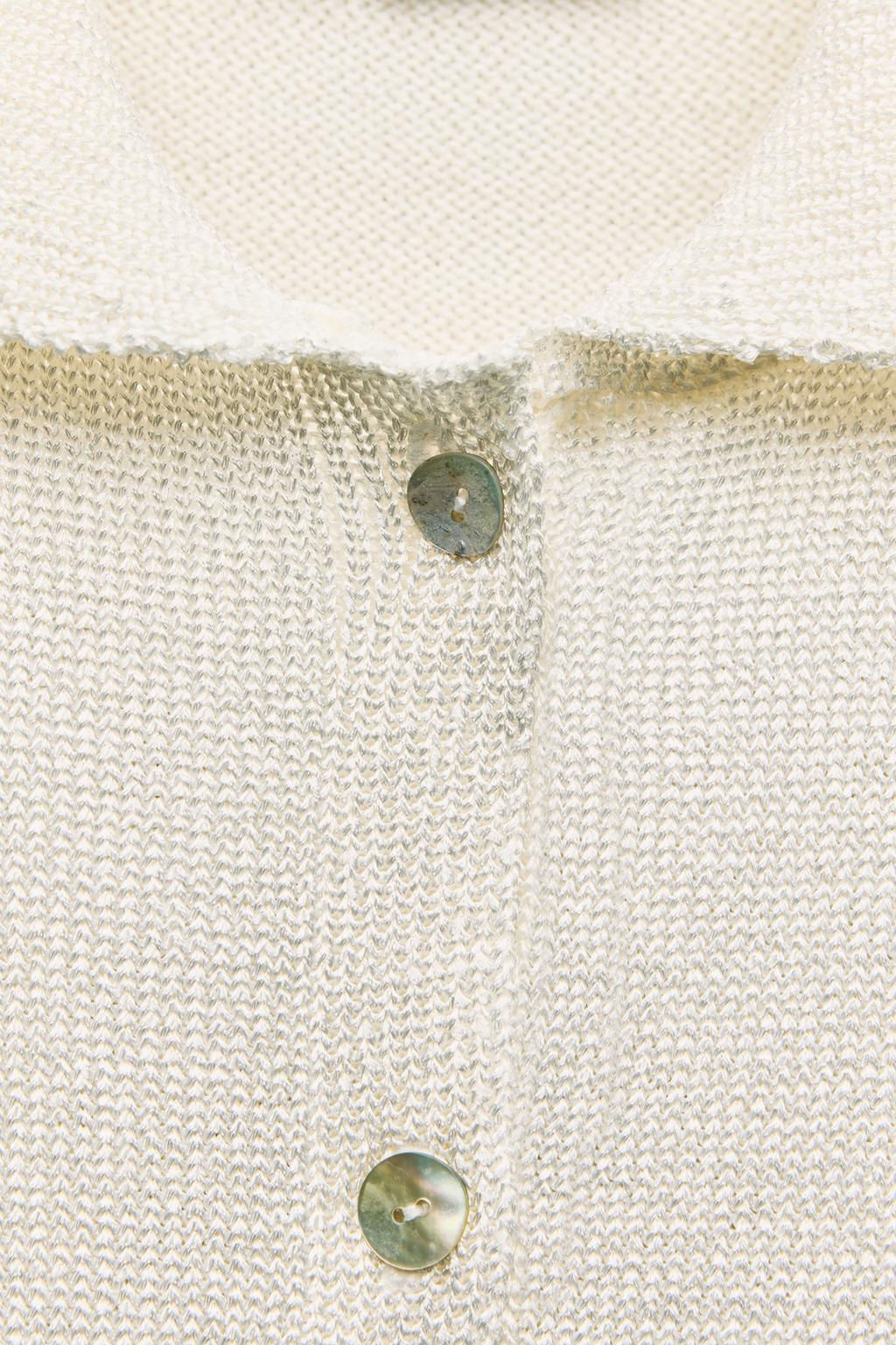 PLAIN KNIT POLO COLLAR TOP - Zara фото 8