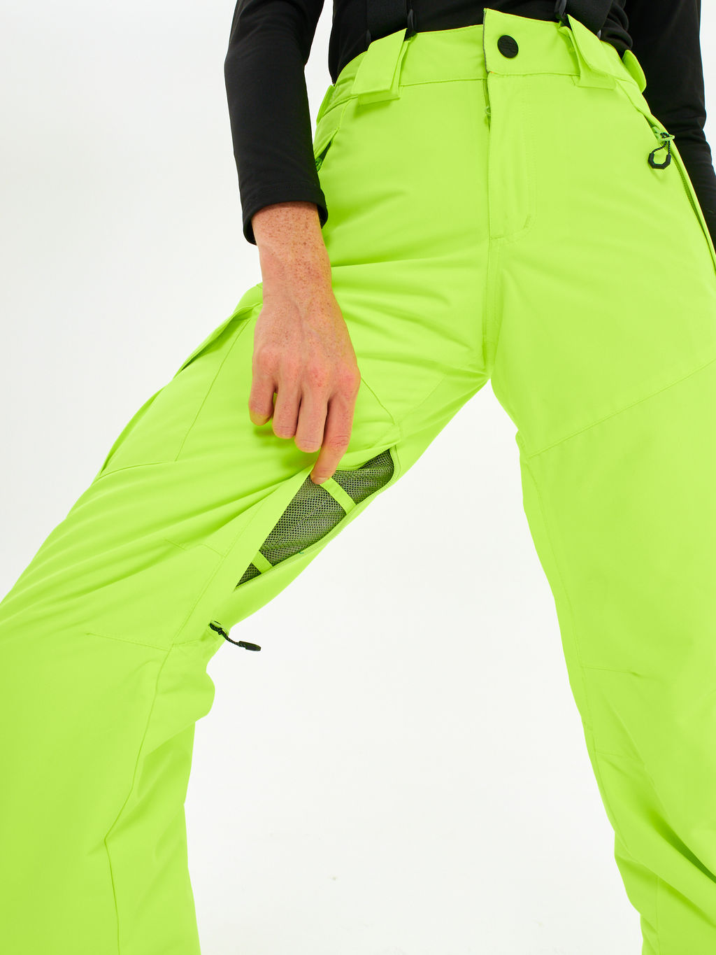 Брюки зимние женские / сноубордические Alpha Endless Симфония склона_YEL Желто-зеленый  фото 39