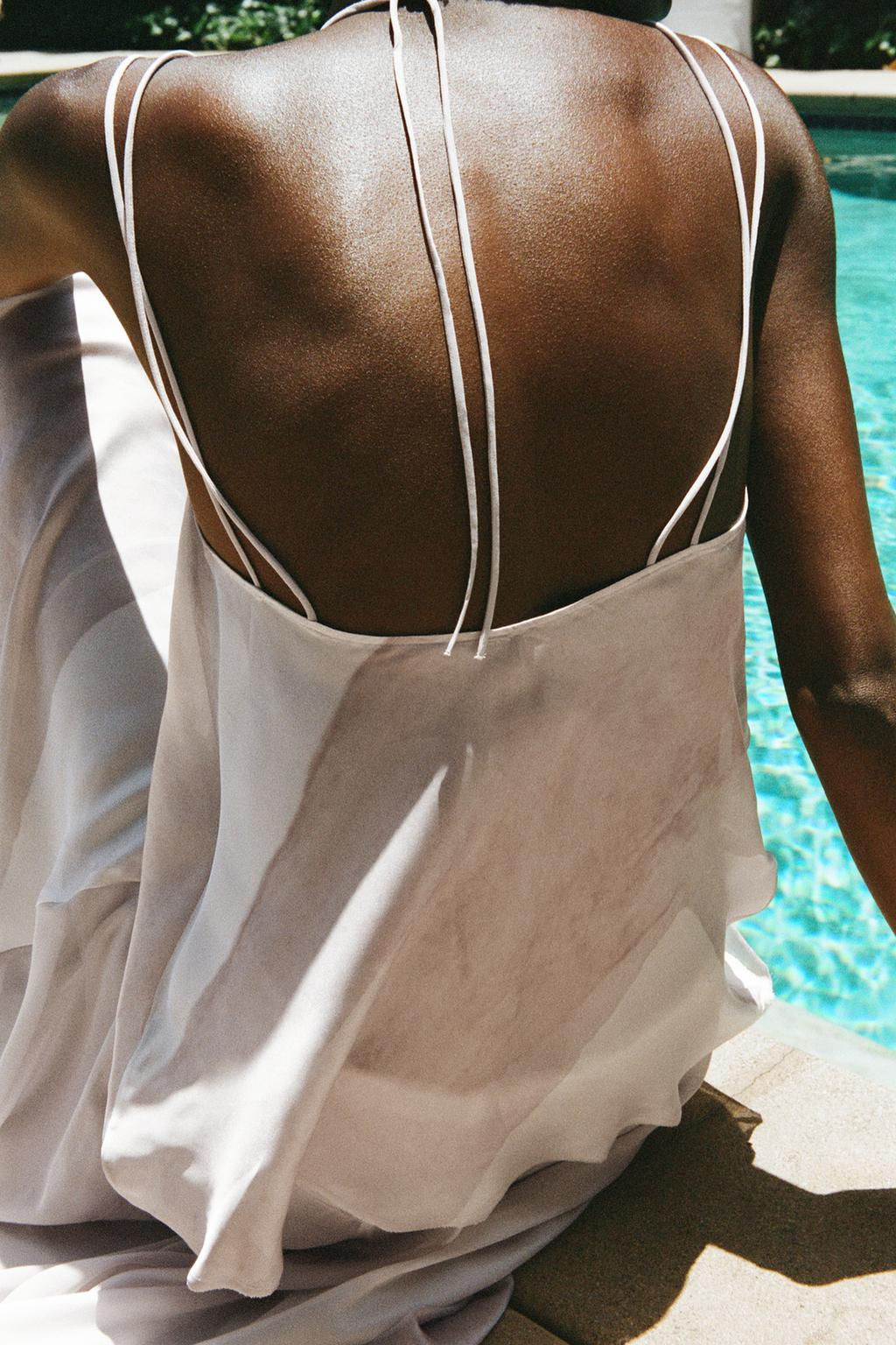 CONTRAST TIE-DYE CAMISOLE TOP - Zara фото 2