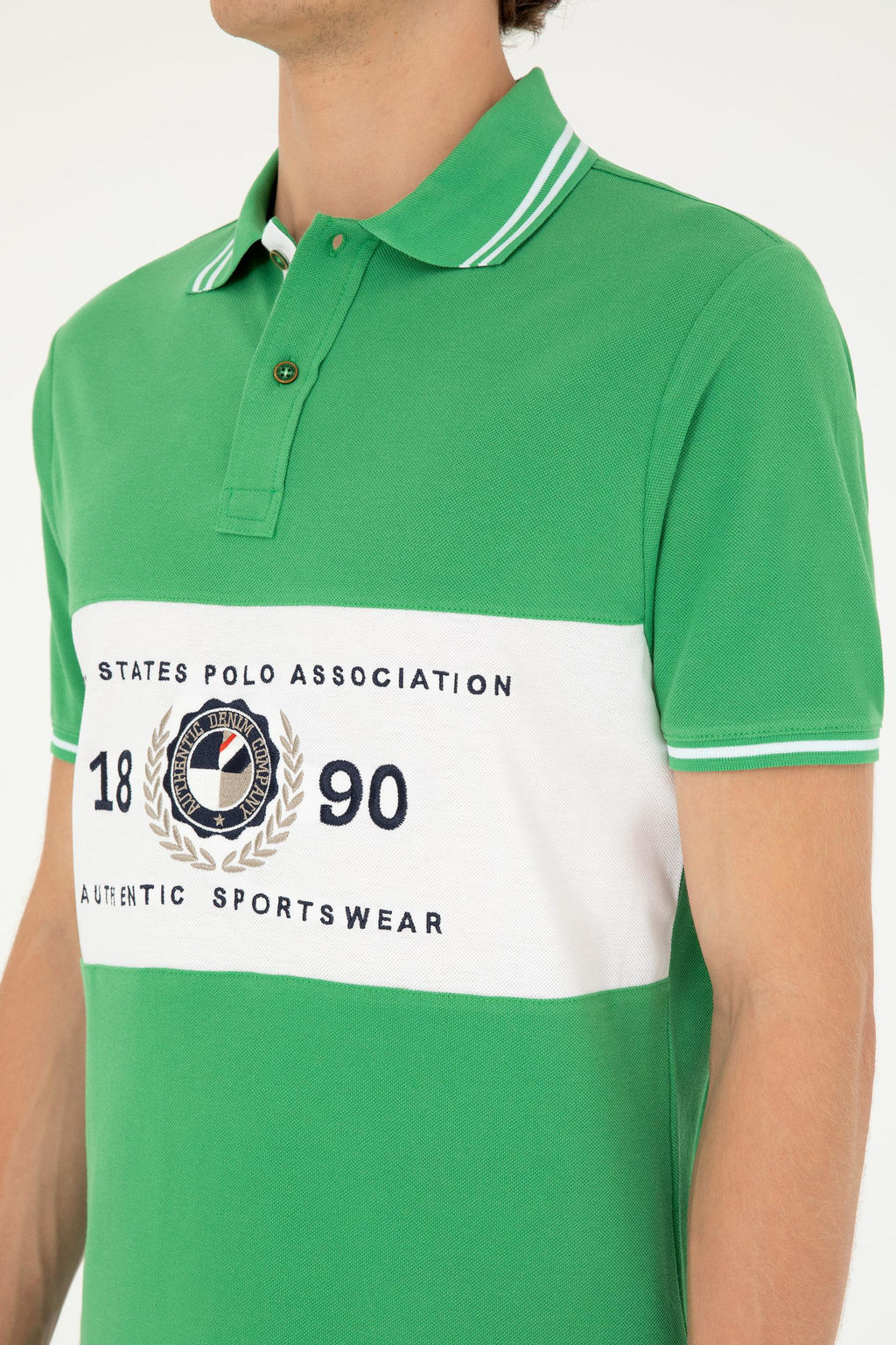 Мужская зеленая футболка Неожиданная скидка в корзине - U.s. polo assn фото 7