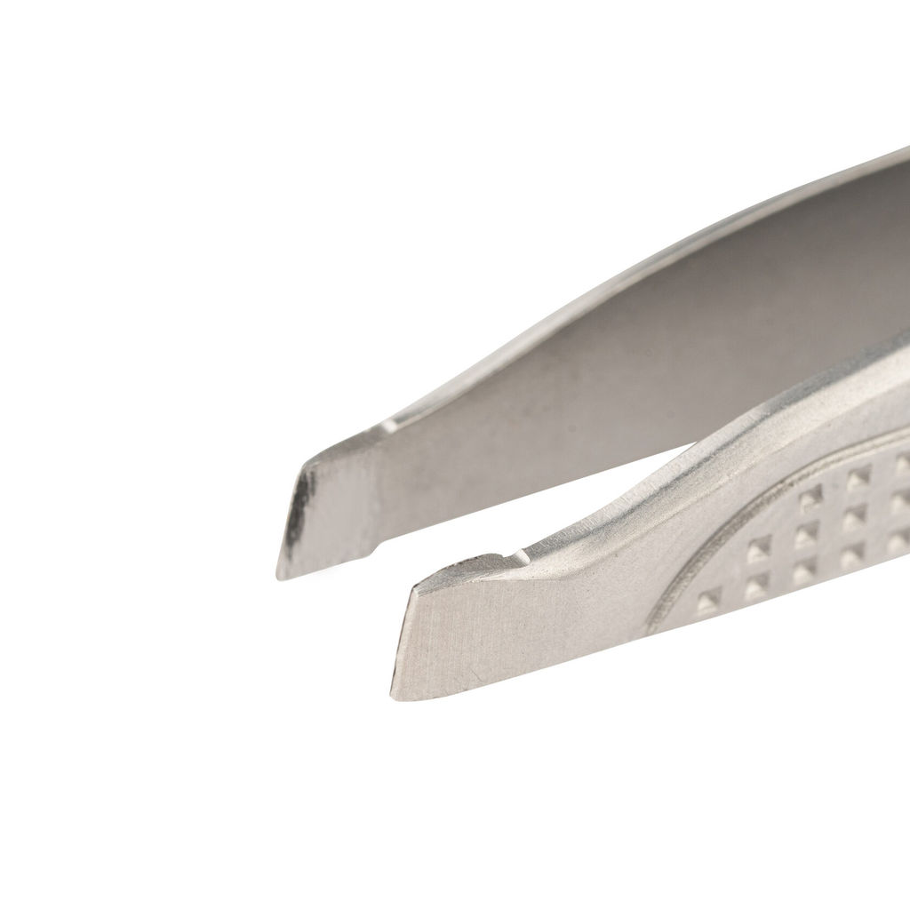 Nippon Nippers Пинцет для бровей / T-10, скошенный, 93 мм