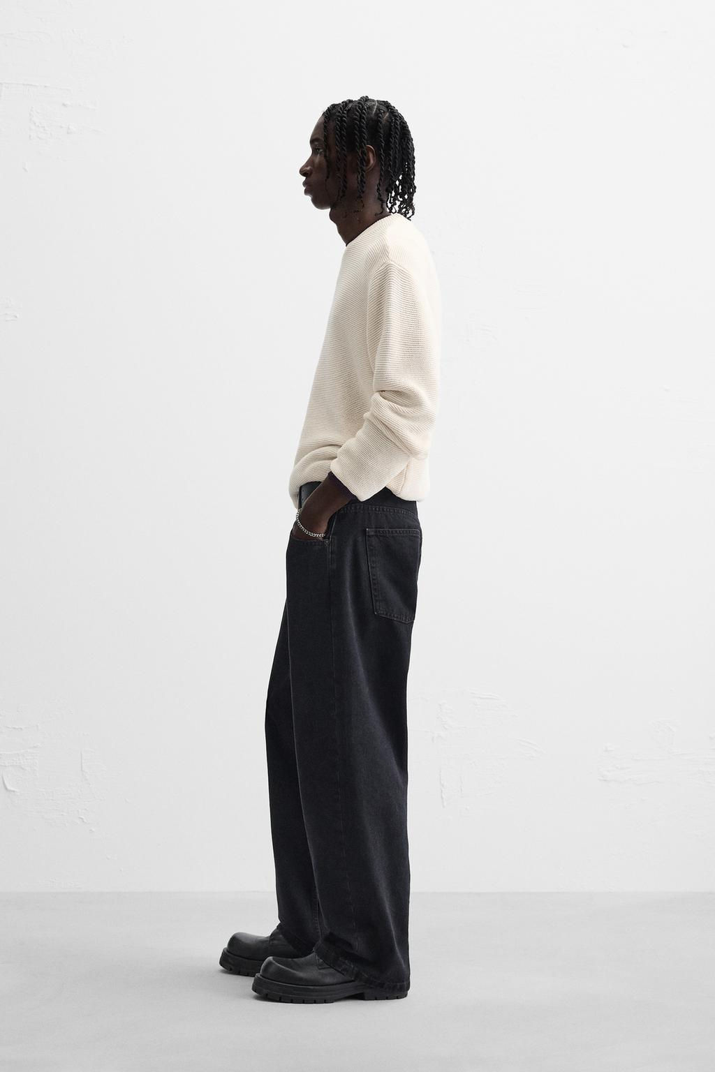 TEXTURED COTTON BLEND SWEATER - Zara фото 16