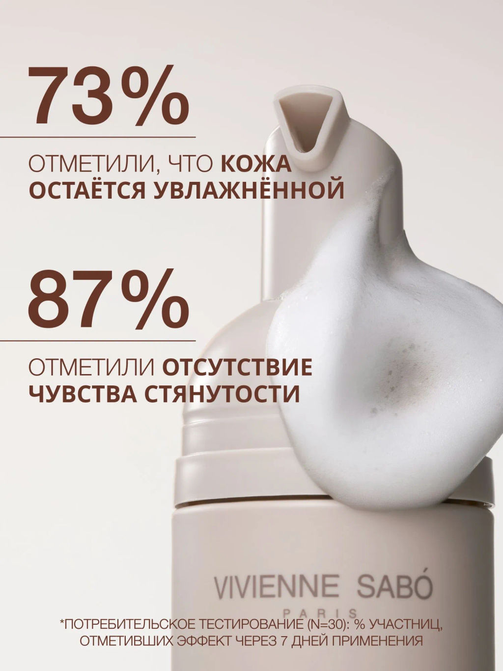 Vivienne Sabo Basic Luxury Очень мягкий мусс для умывания с гиалуроновой кислотой 150 мл  фото 6