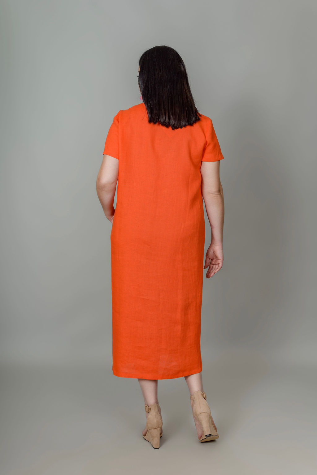 Платье 100% лен