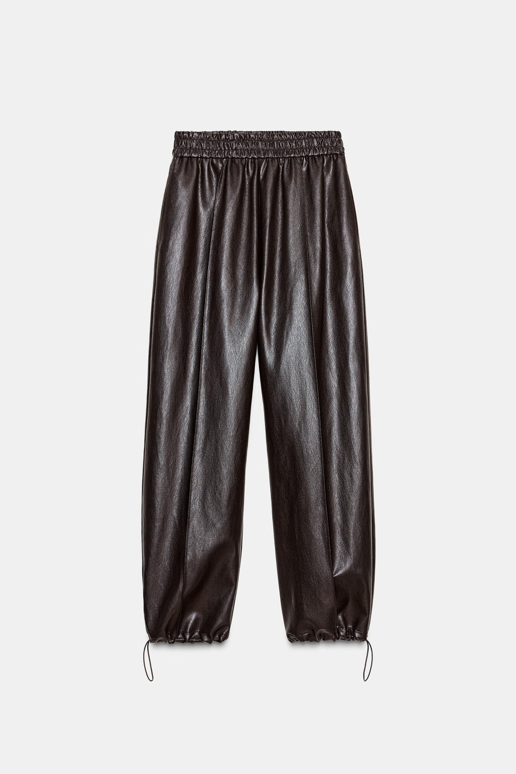 FAUX LEATHER TROUSERS - Zara фото 7