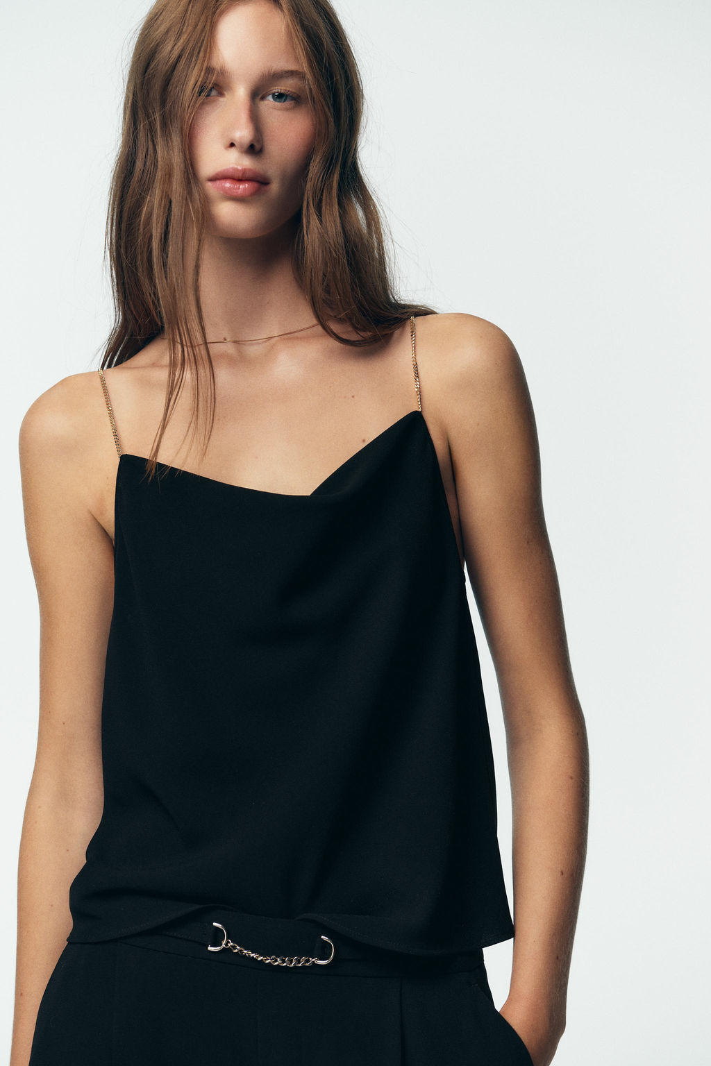 CHAIN STRAP CAMISOLE TOP - Zara фото 10